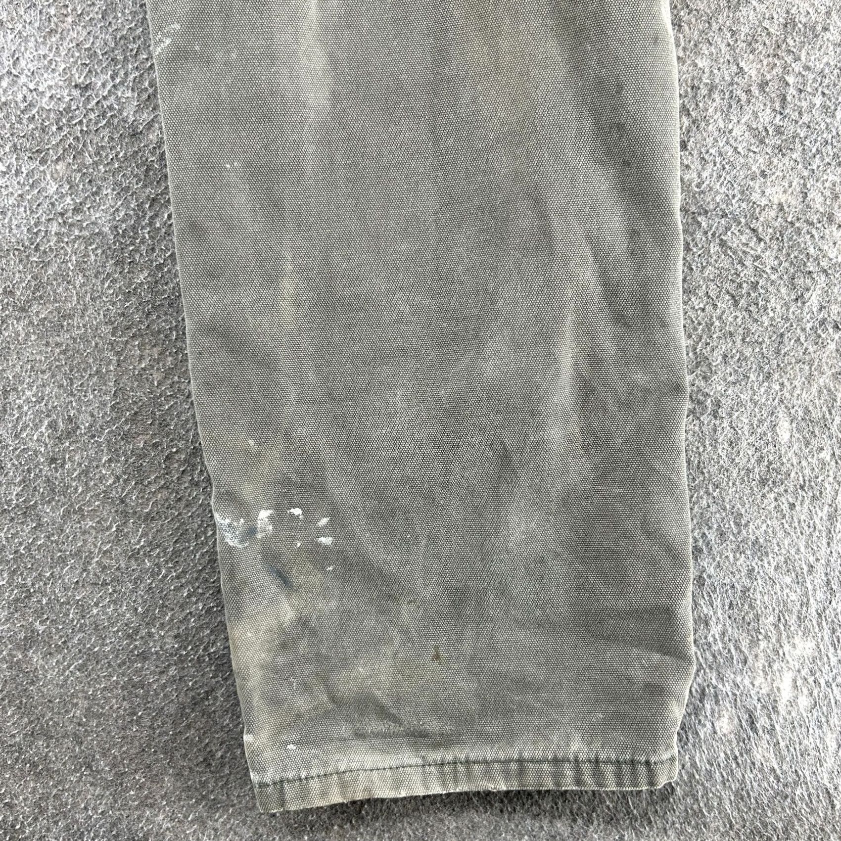 Dickies VINTAGE Dickies Pants Mens 33x34 Green Carpenter Straight Relaxed Fit Workwear Thrashed Size US 33 - 6 Thumbnail