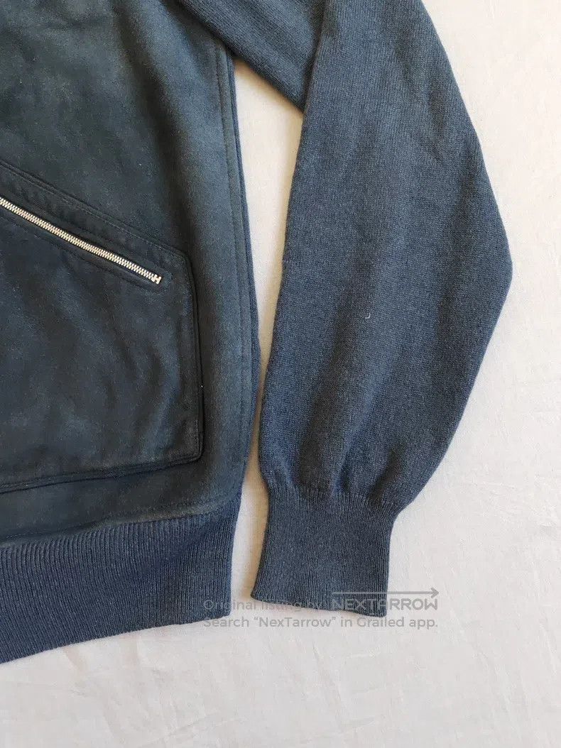 Hermes Hermes Leather Jacket, Deep Blue, Suede Goat Leather and C Size US L / EU 52-54 / 3 - 9 Thumbnail