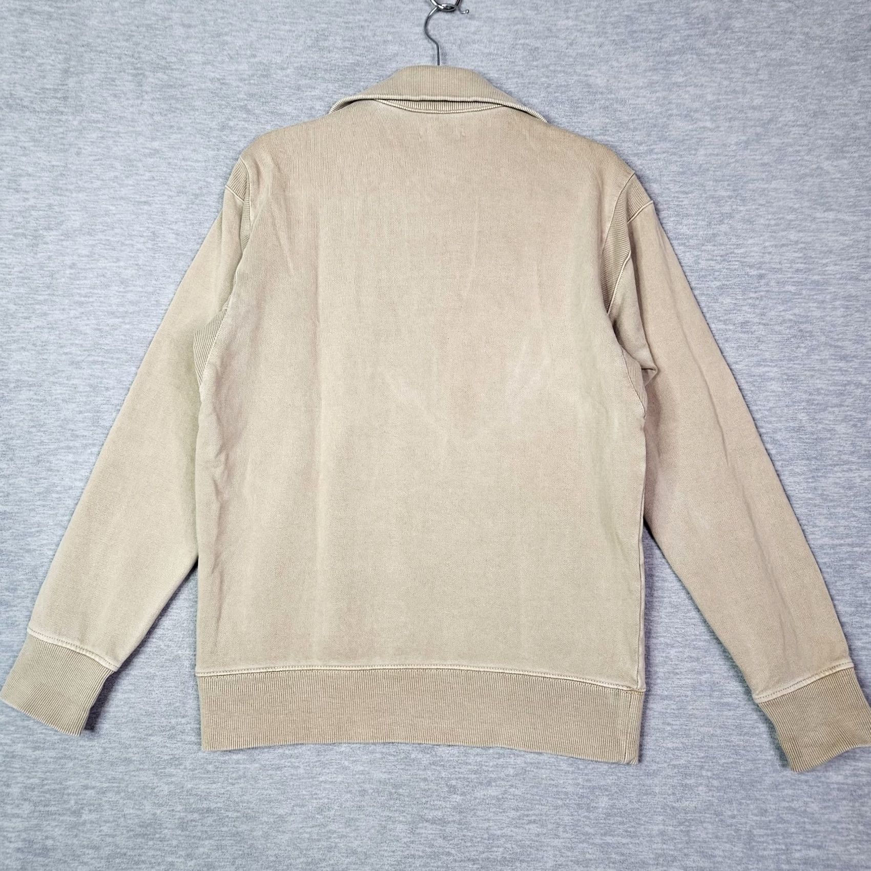 Alex Mill VINTAGE Alex Mill Quarter Zip Fleece Sweatshirt Men’s Size S Khaki Beige Cotton Polyester Logo Crew Neck Zip Size US S / EU 44-46 / 1 - 2 Thumbnail