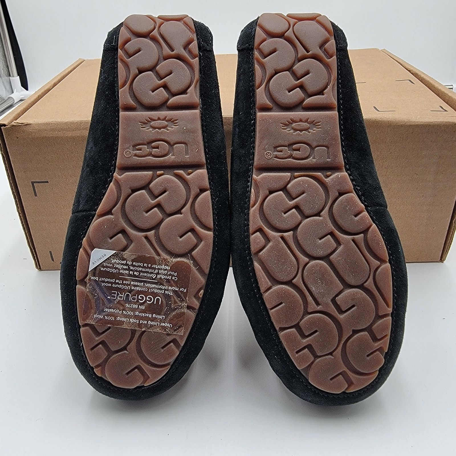 Ugg UGG Dakota Black Slipper, Women's Size 5, Wool Lined (159) Size US 5 / IT 35 - 5 Thumbnail