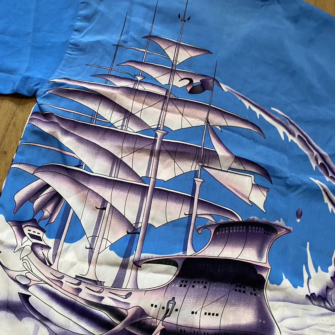 Other Blue and white Hawaii Vintage y2k ship vacation Size US XL / EU 56 / 4 - 4 Thumbnail
