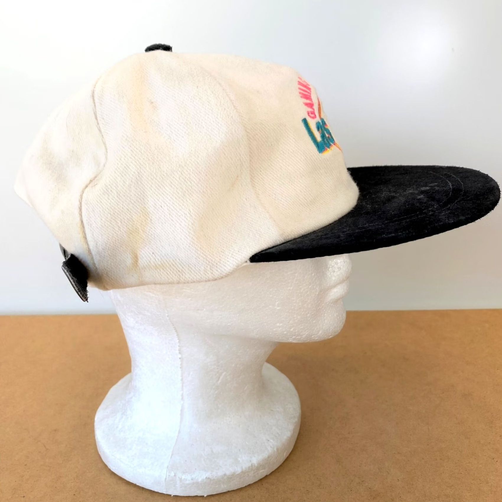 Vintage VINTAGE Unbranded Beiges Las Vegas 90s Gambling Bassball Cap Strapback Hat Unisex Adults One Size Beige Adjustable TWILL Hat Mens Womens Boys Girls Size ONE SIZE - 5 Thumbnail