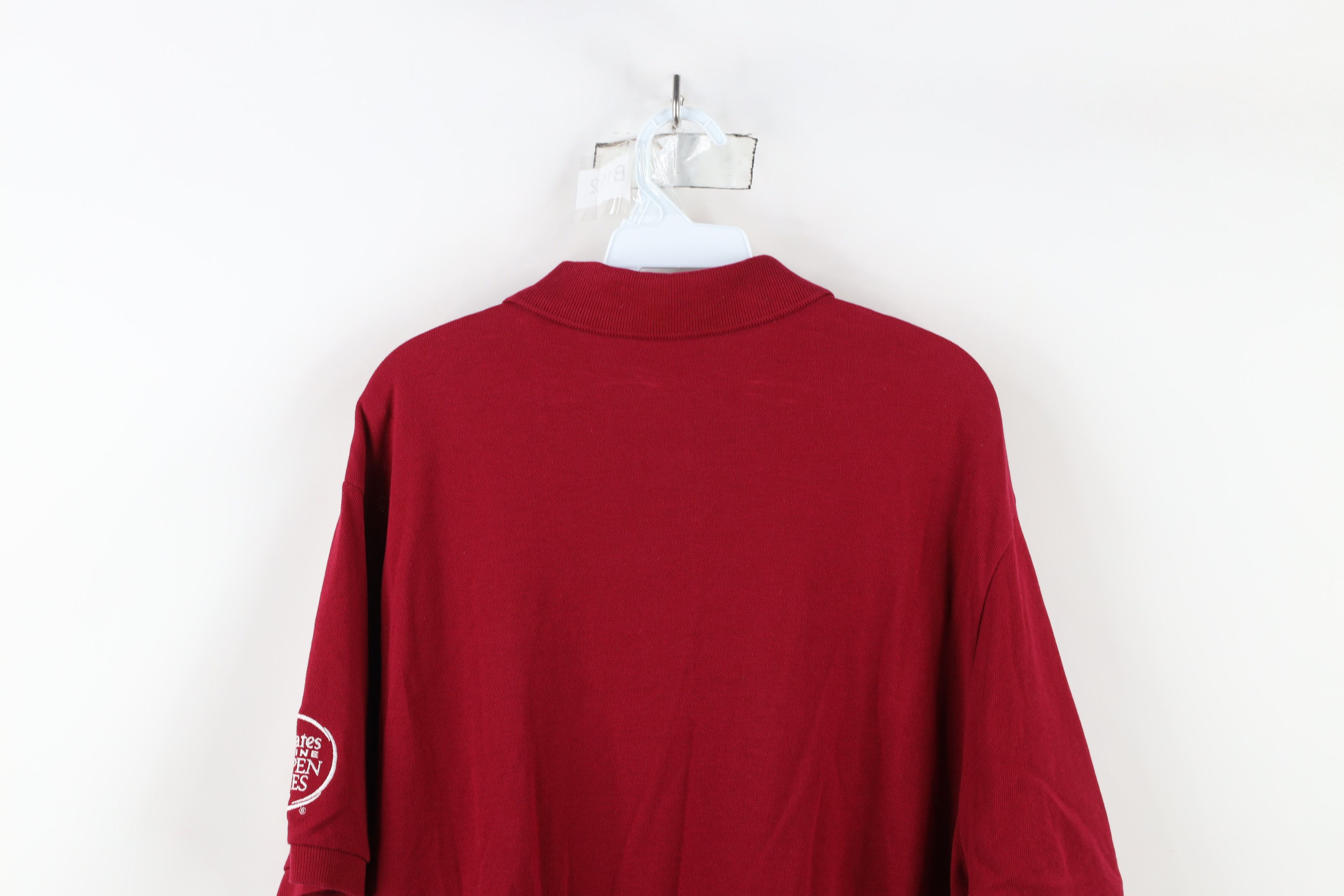 Lacoste × Vintage Lacoste Djokovic US Open Tennis Collared Polo Shirt Red Size US XXL / EU 58 / 5 - 12 Thumbnail
