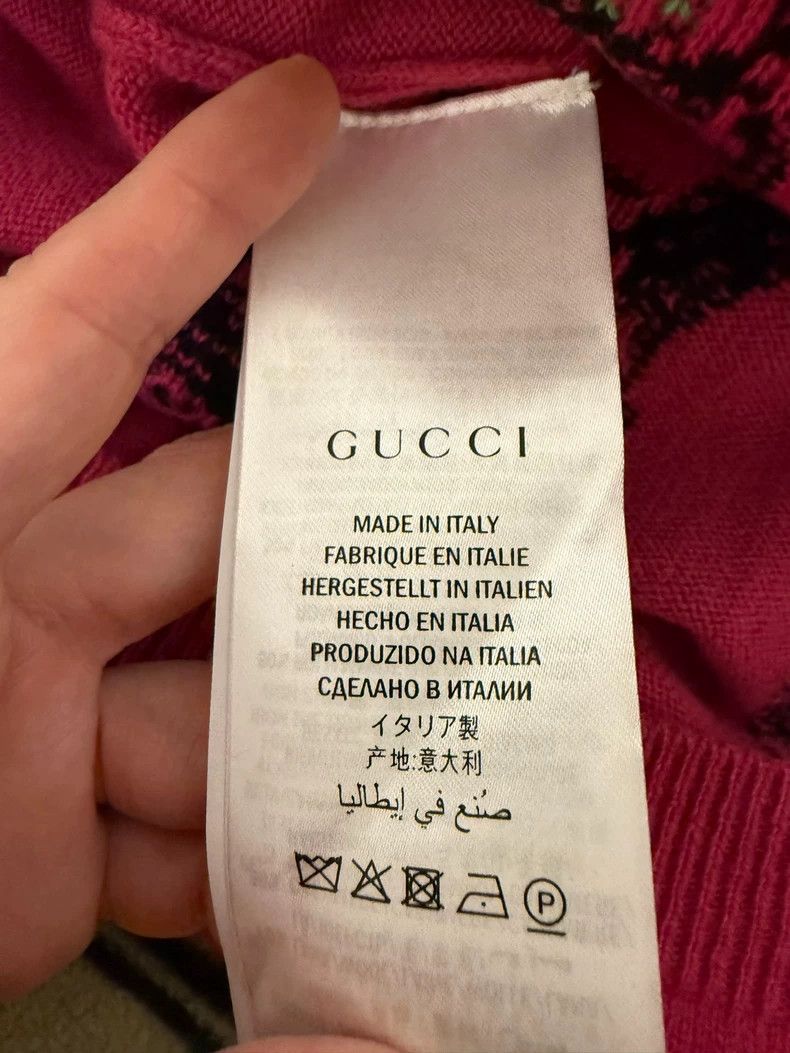 Gucci Gucci Cat pattern knitted wool sweater 2502-Nextarrow Size US XS / EU 42 / 0 - 3 Thumbnail