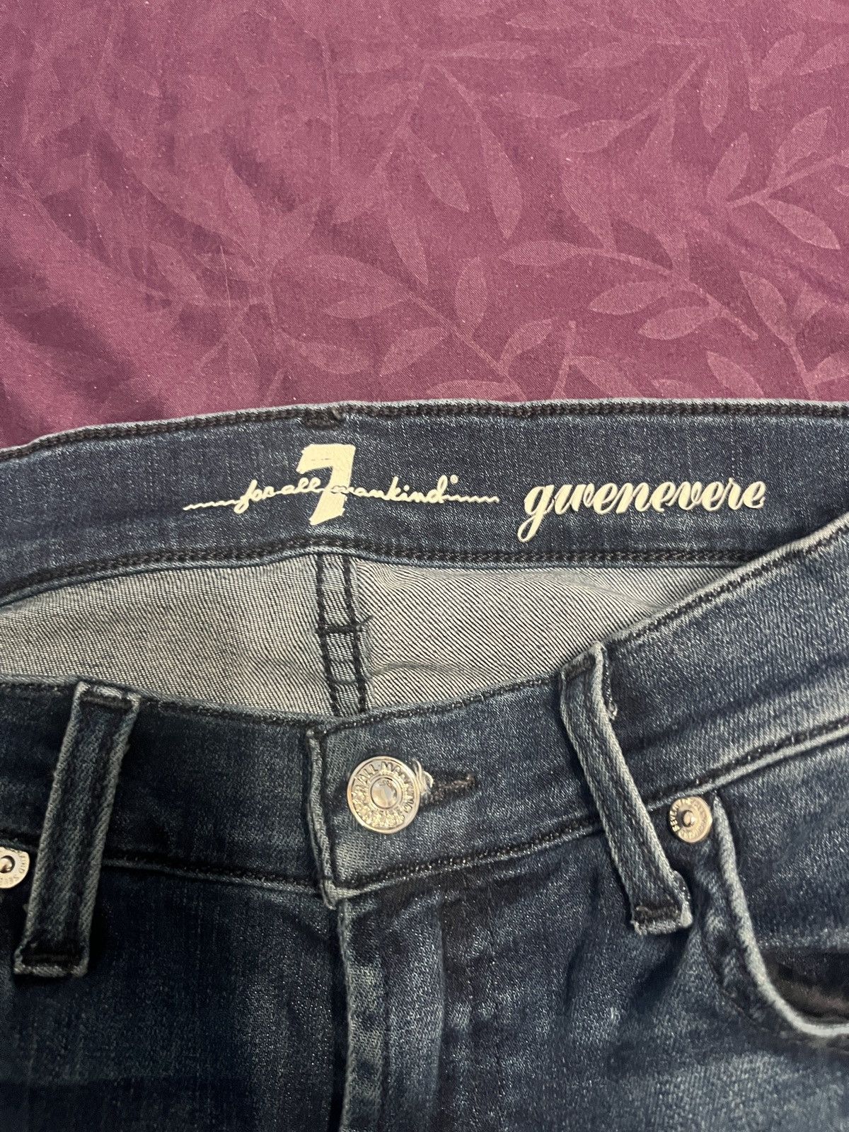 7 For All Mankind 7 For All Mankind Roxanne Mid Rise Slim Leg Jeans Sz 27 Size 27" / US 4 / IT 40 - 3 Thumbnail