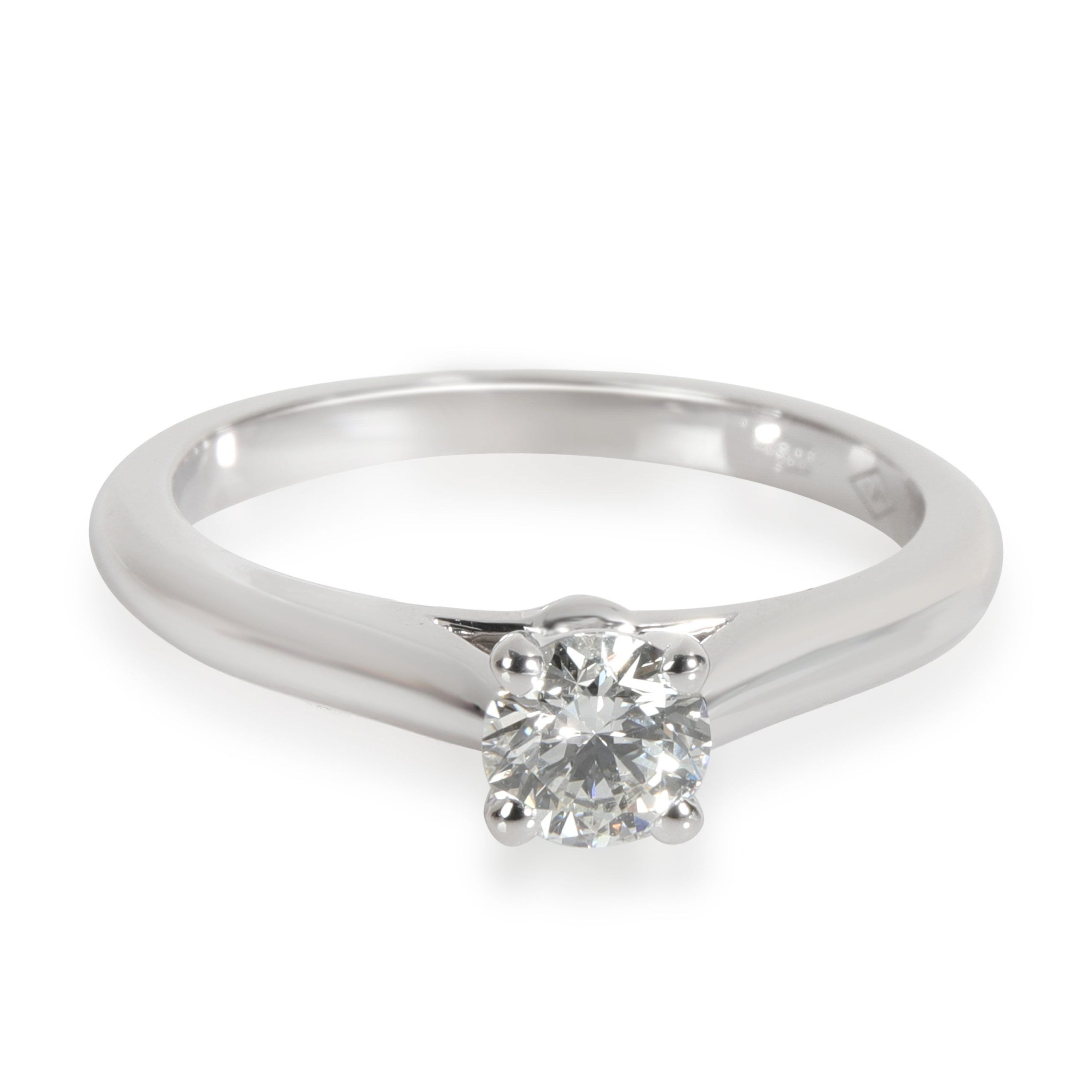 Cartier 1895 Diamond Solitaire Ring in Platinum F-G VS 0.34 CTW