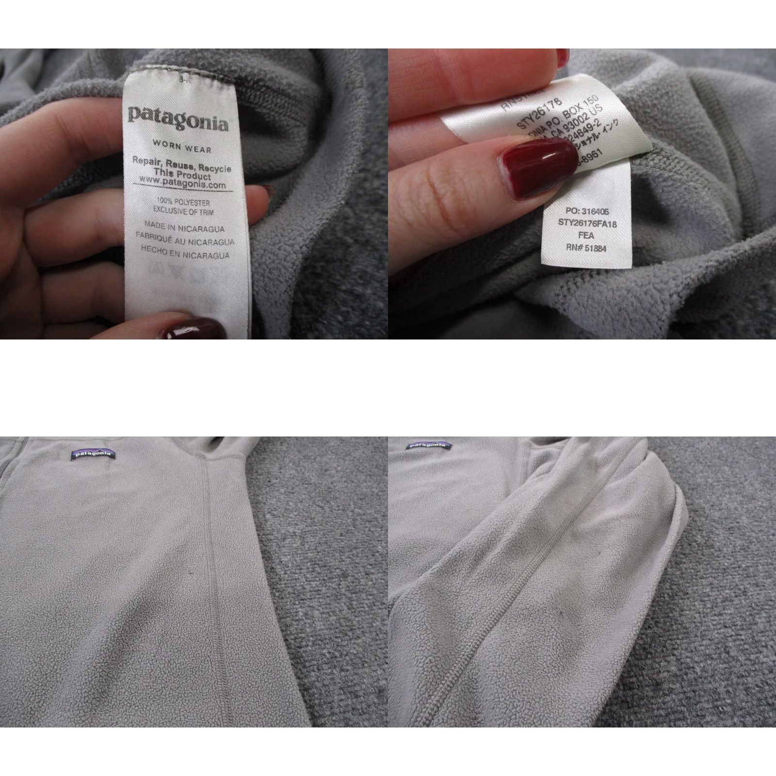 Patagonia Patagonia Jacket Men S Gray Micro D Fleece Pullover Lightweight Outdoors Hiking 26176 Size US S / EU 44-46 / 1 - 8 Thumbnail