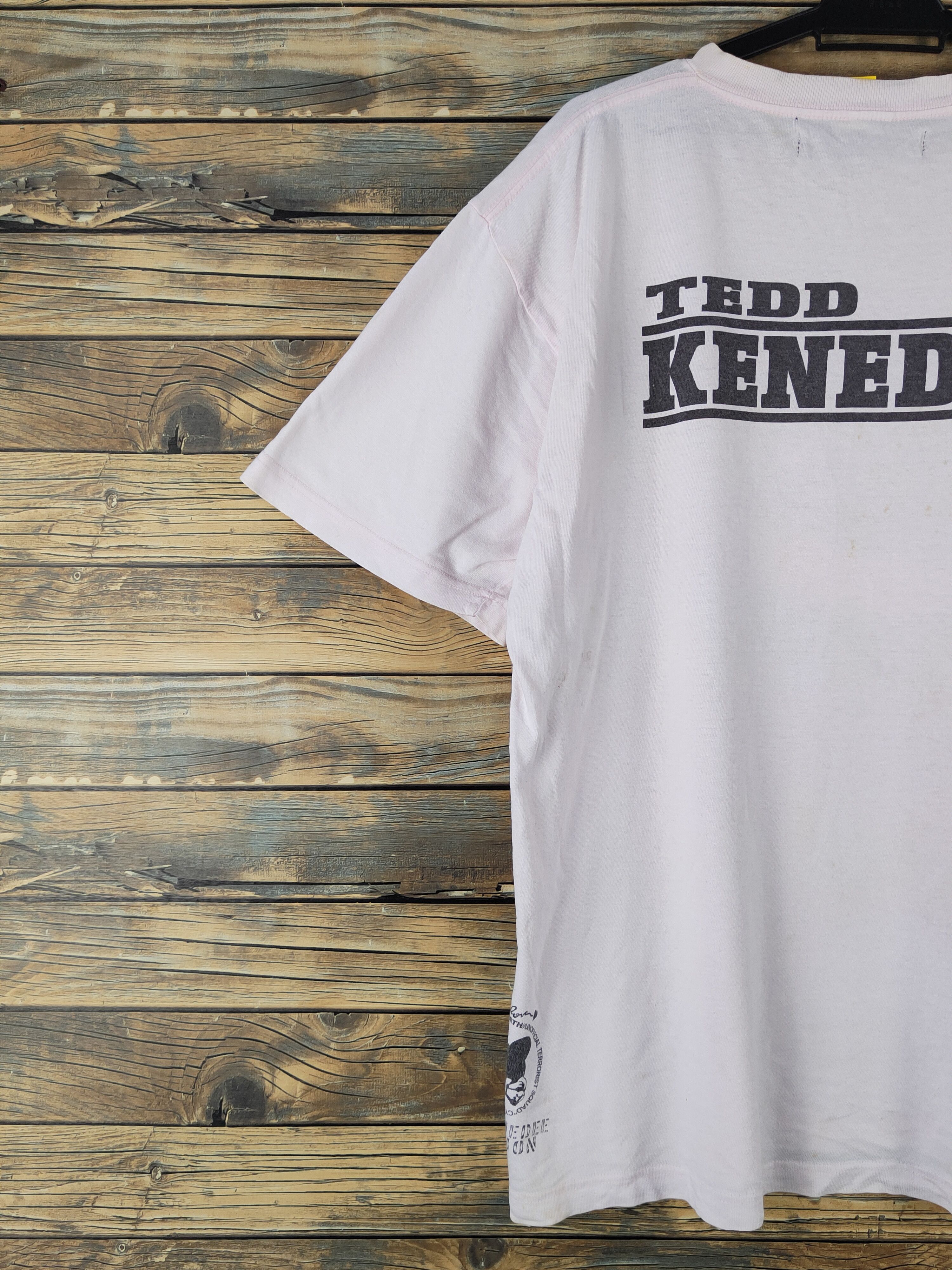 Japanese Brand DL Ted Keneddy White Short Sleeve T-shirt #1451 Size US XL / EU 56 / 4 - 10 Thumbnail