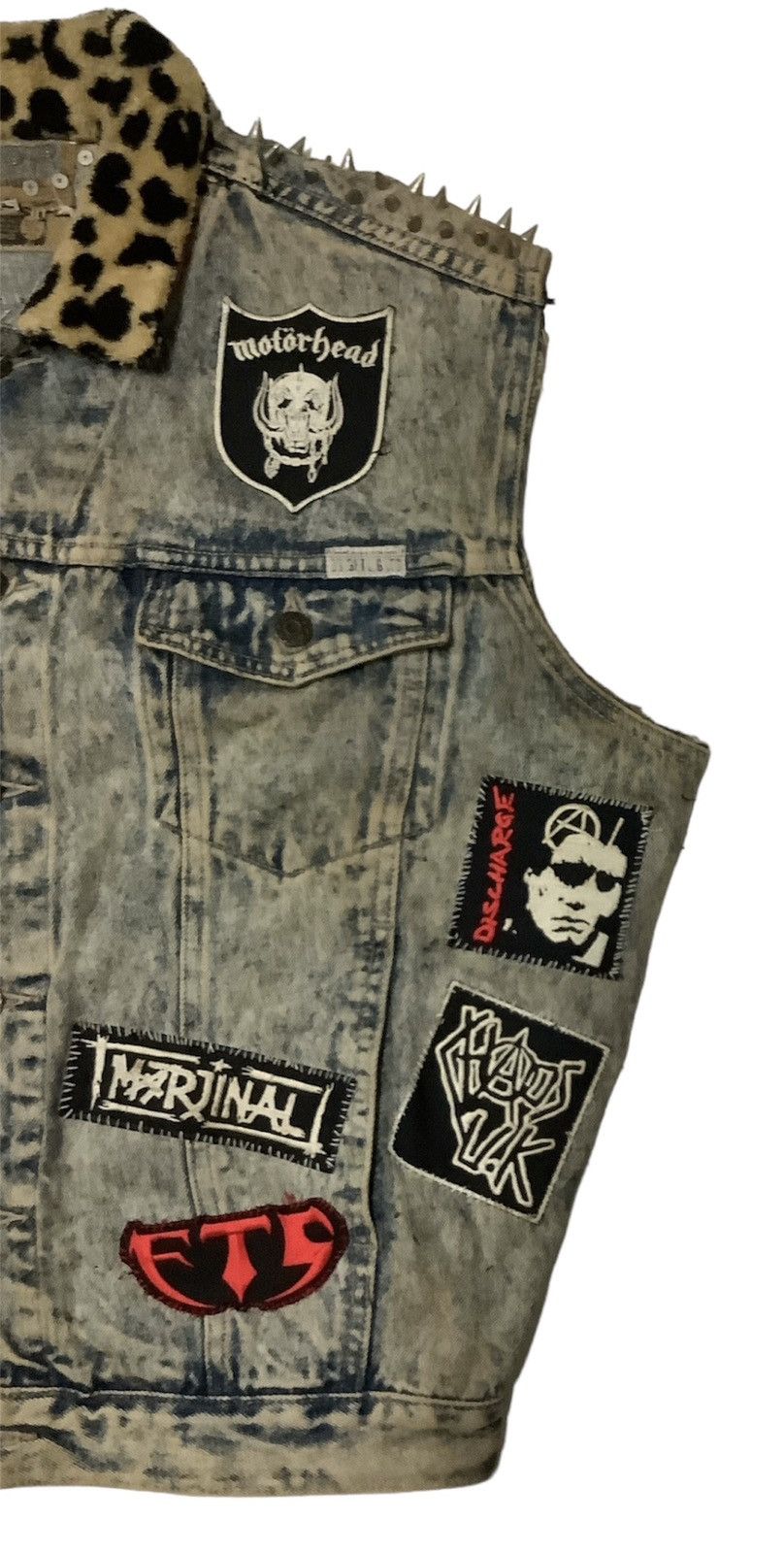 Designer × Vintage VINTAGE 90s THE EXPLOITED BATTLE JACKET CUSTOM Size US L / EU 52-54 / 3 - 4 Thumbnail