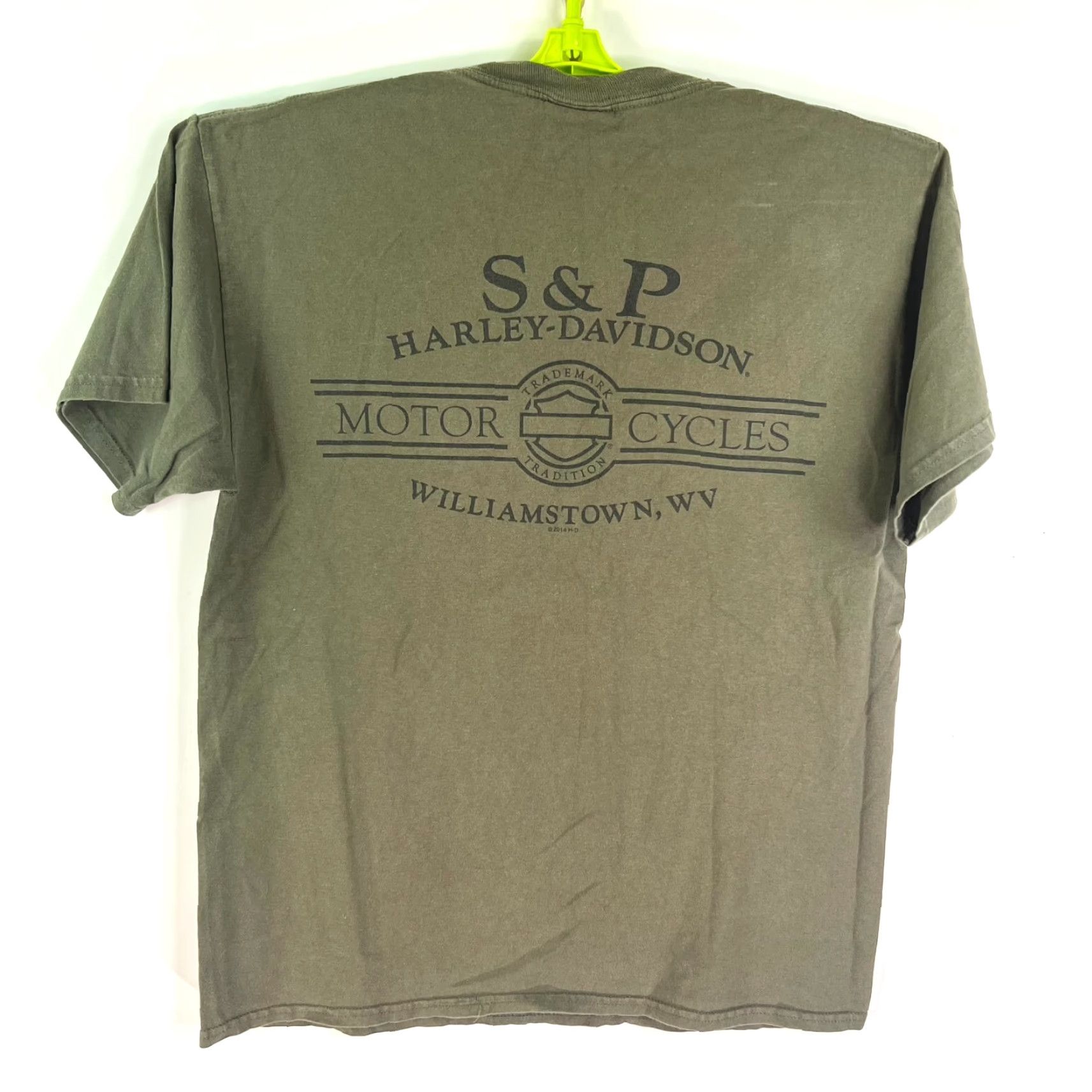 Harley Davidson Harley-Davidson Graphic T-Shirt Mens Size M Green Biker Motorcycle USA Size US M / EU 48-50 / 2 - 7 Thumbnail
