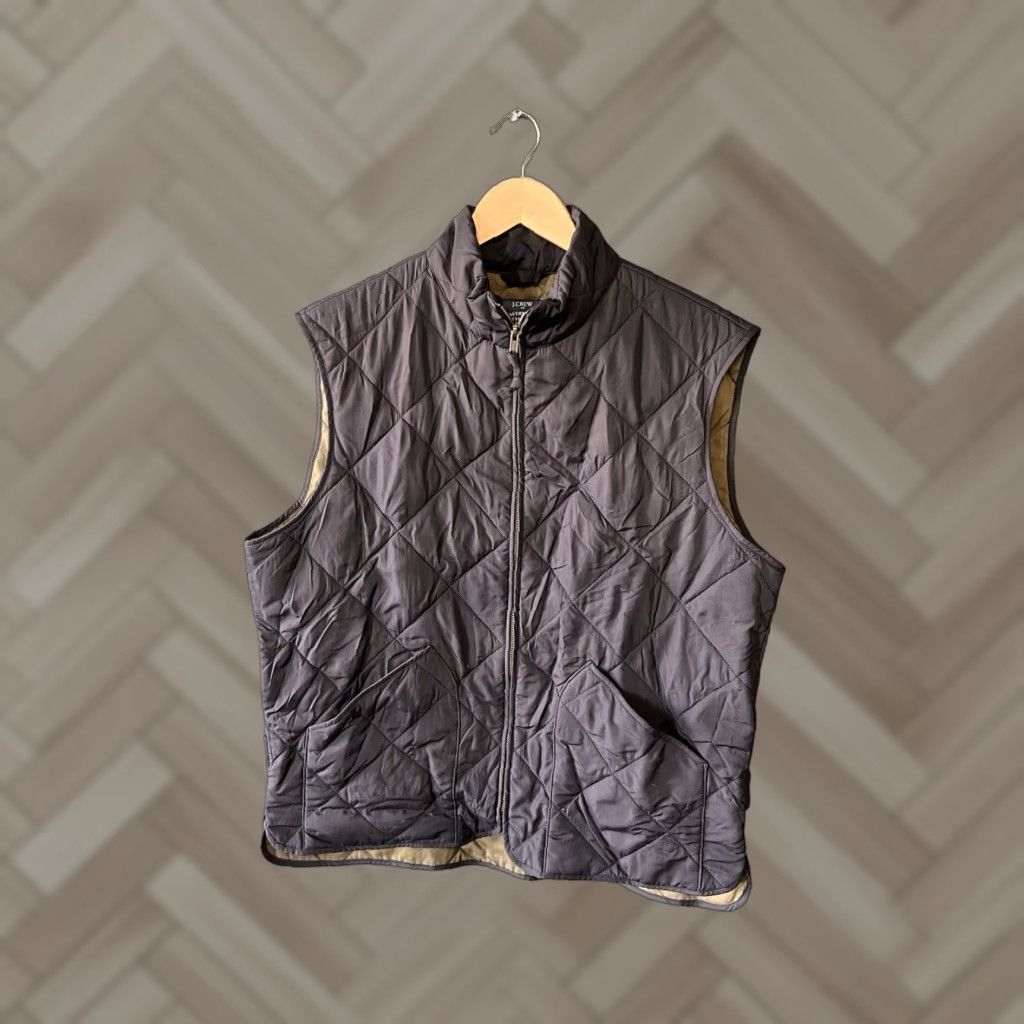 J.Crew J. Crew Vest Mens Black Sleeveless Outerwear Quilted Full Zip Size Large Size US L / EU 52-54 / 3 - 1 Thumbnail