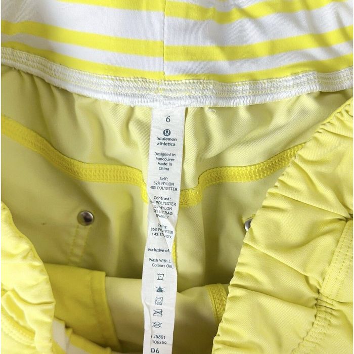 Lululemon Lululemon Bright Yellow Shorts Mid Rise Size 6 w/ 2.5 Inseam