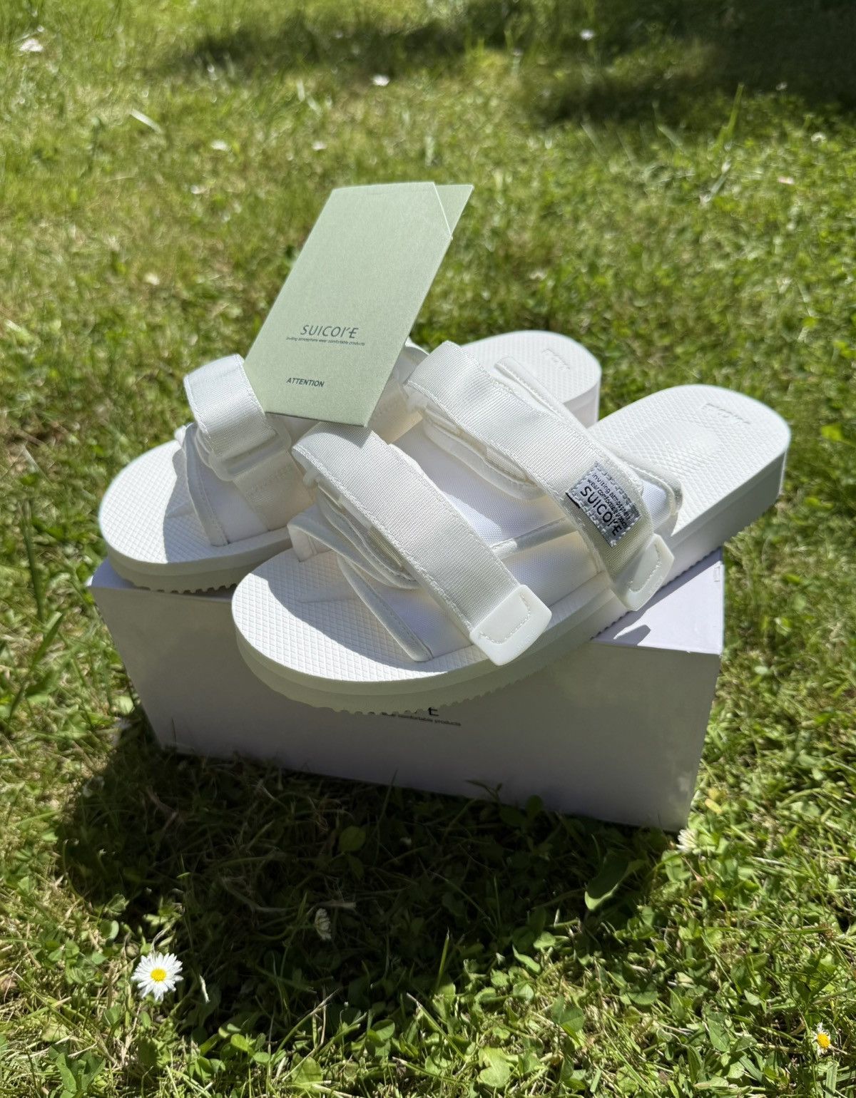 Designer Suicoke Moto Cab OG-056 White Slides Sandals Size US 6 / IT 36 - 4 Thumbnail