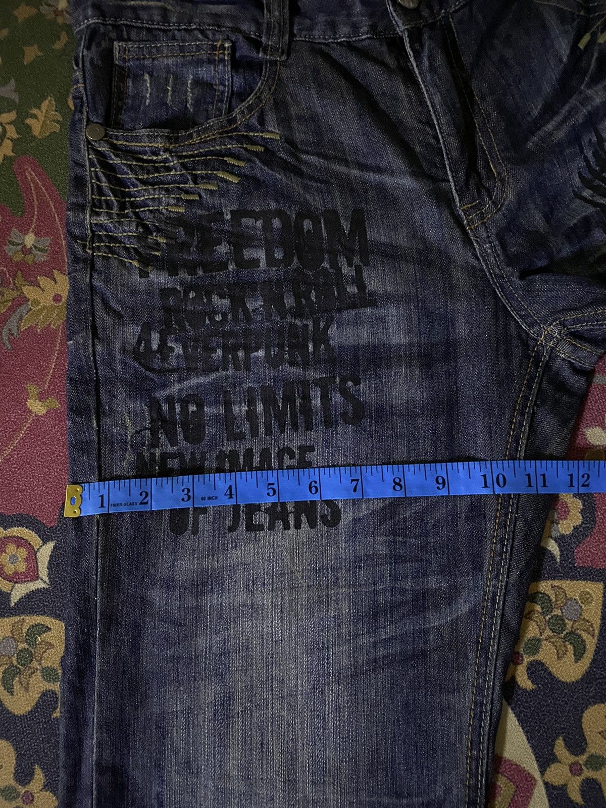If Six Was Nine Vintage Japanese Brand ENERGY Distressed Denim Punk Style Size US 32 / EU 48 - 20 Thumbnail