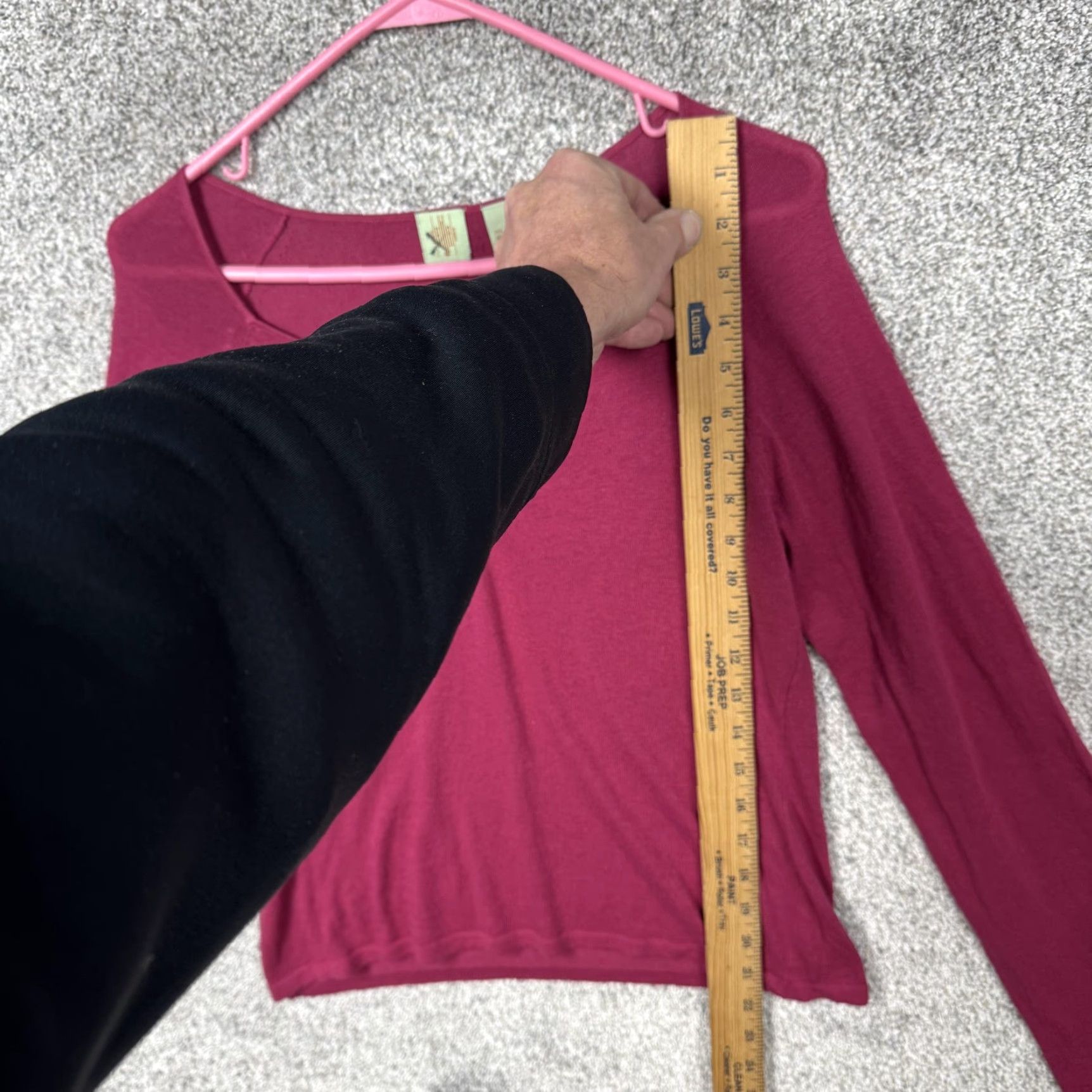 Vintage Y2K Romantic Knit Top L Fuchsia Ruched Vamp Femme Dainty Valentines Day Size L / US 10 / IT 46 - 2 Thumbnail