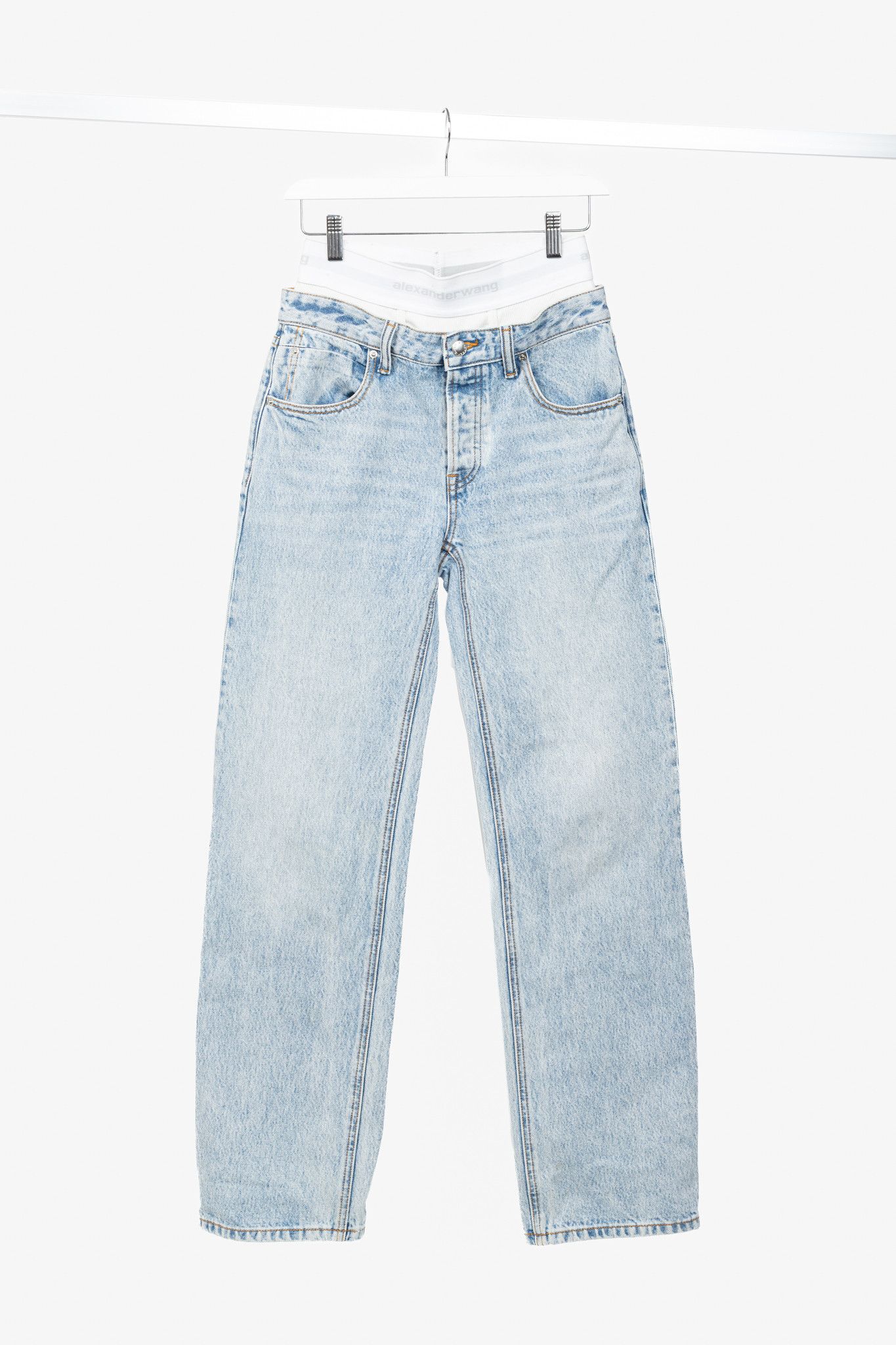 Alexander Wang Alexander Wang Pebble Beach Low Rise Straight Jeans Size 24" / US 00 / IT 34 - 1 Thumbnail