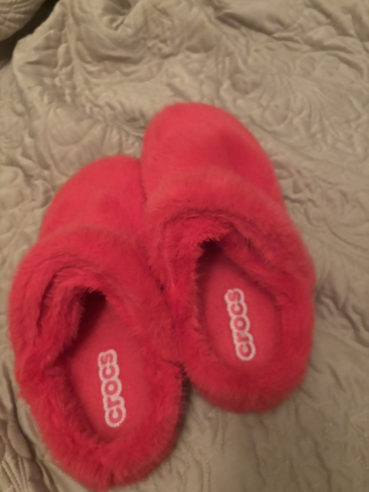 Crocs Pink Fur Crocs Size US 9 / EU 42 - 3 Thumbnail
