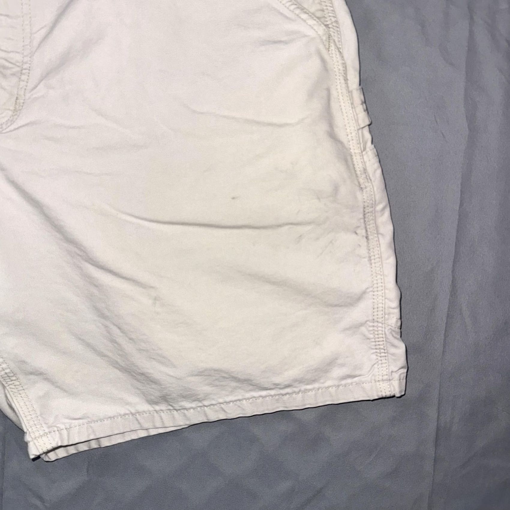 Carhartt Carhartt Shorts Mens 42 White Canvas Relaxed Fit Cargo Workwear Utility Pockets Size US 42 / EU 58 - 3 Thumbnail