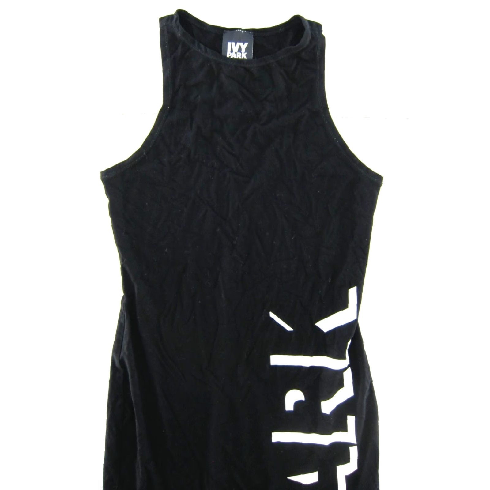 Ivy Park VINTAGE Adidas Ivy Park Black White Logo Stretch Sleeveless Long Maxi Tank Dress XS Size XS / US 0-2 / IT 36-38 - 4 Thumbnail
