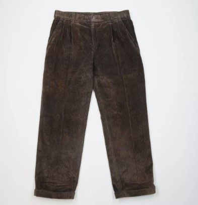 Vintage Vintage 90s Streetwear Fleck Thick Corduroy Chino Pants Size US 36 / EU 52 - 1 Thumbnail