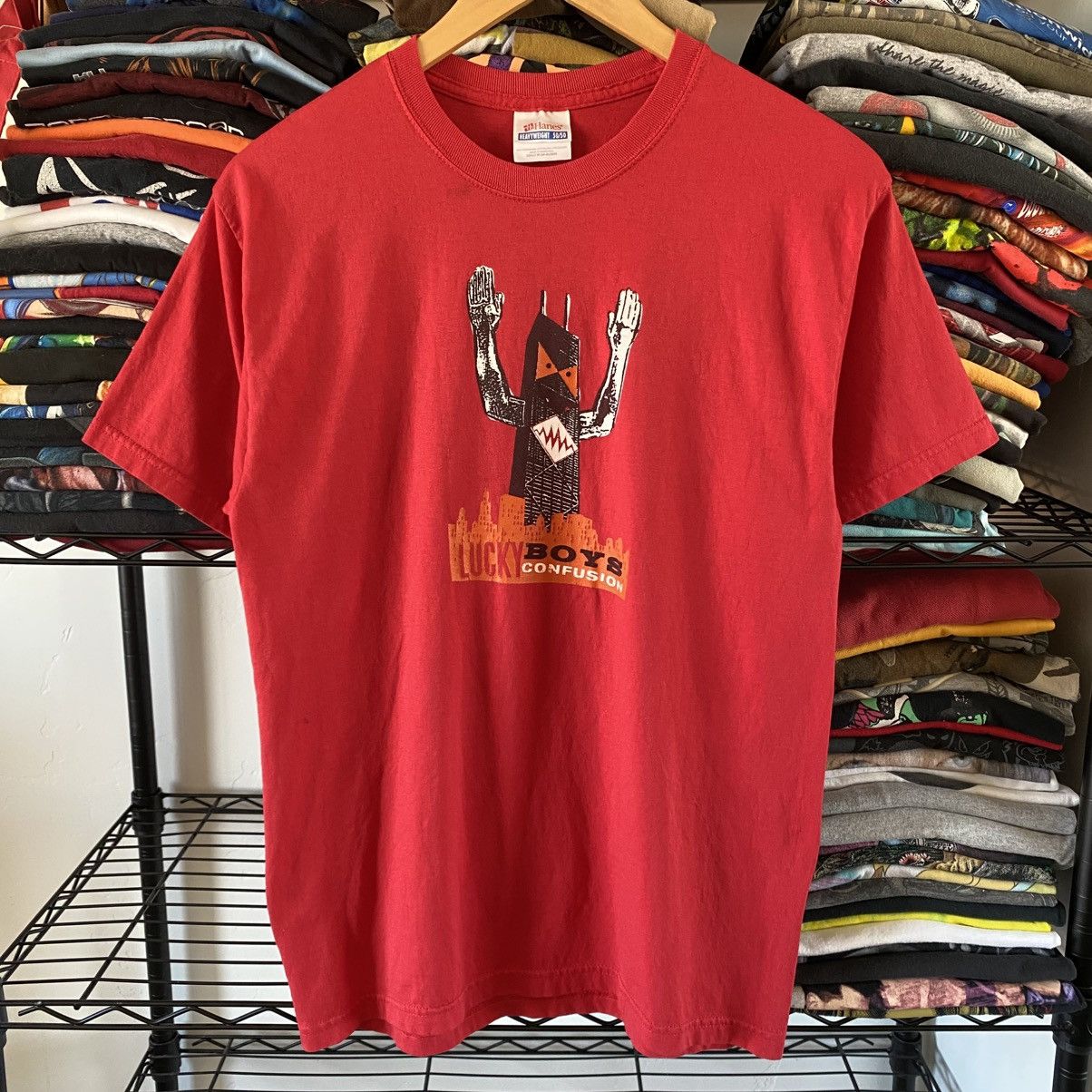 Vintage Vintage Lucky Boys Confusion Band T-Shirt Y2K Size US M / EU 48-50 / 2 - 1 Thumbnail