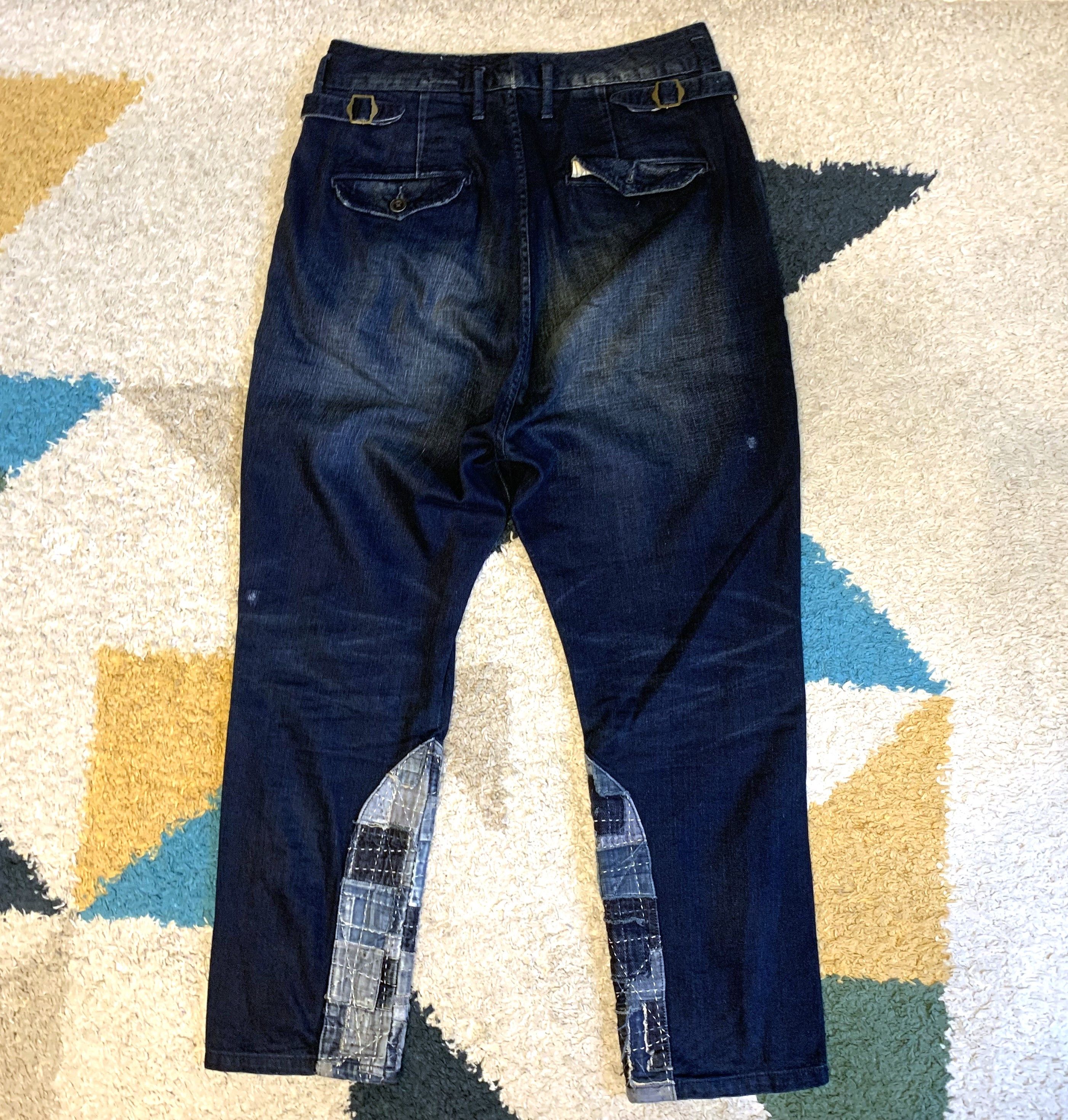 FunSet of Art Funset of Art sashiko indigo dyed pants, size M (32”) Size US 32 / EU 48 - 12 Thumbnail