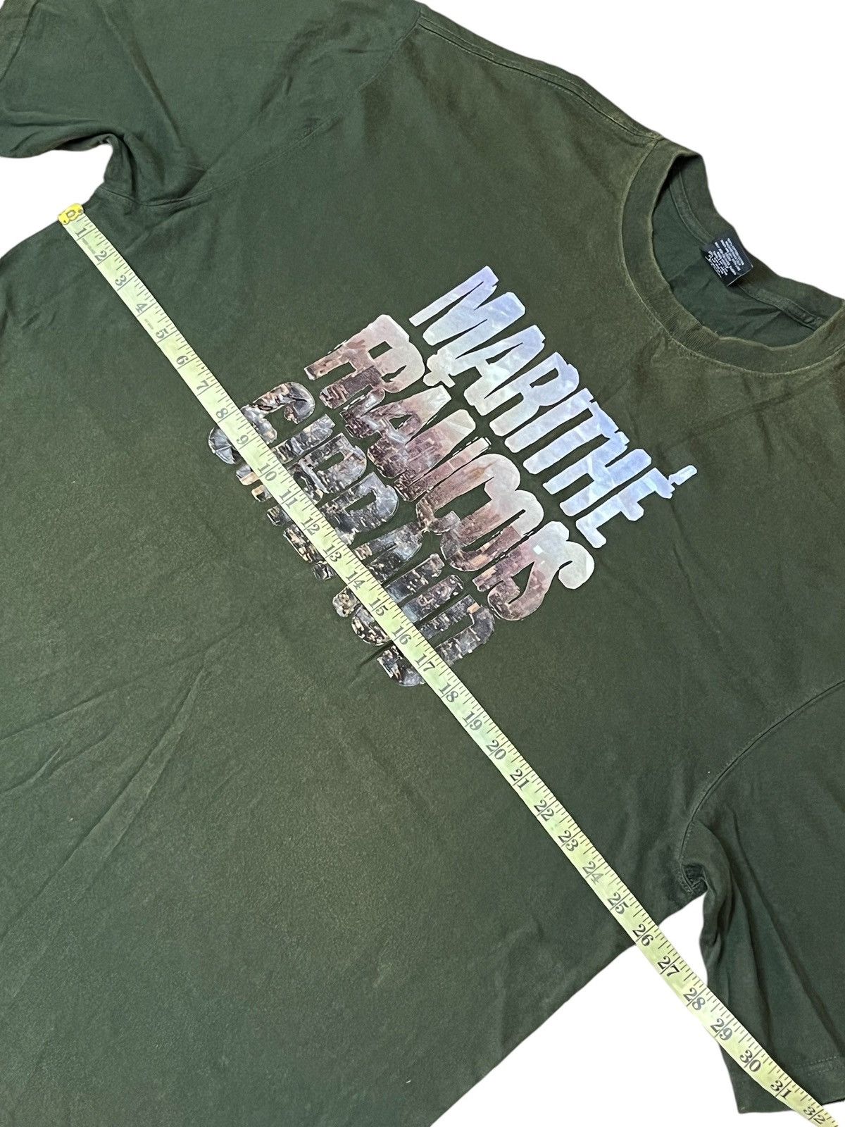 Marithe + Francois Girbaud SUNFADED🔥MARITHE FRANCOIS GIRBAUD SPELL OUT TEE SHIRT Size US XXL / EU 58 / 5 - 6 Thumbnail