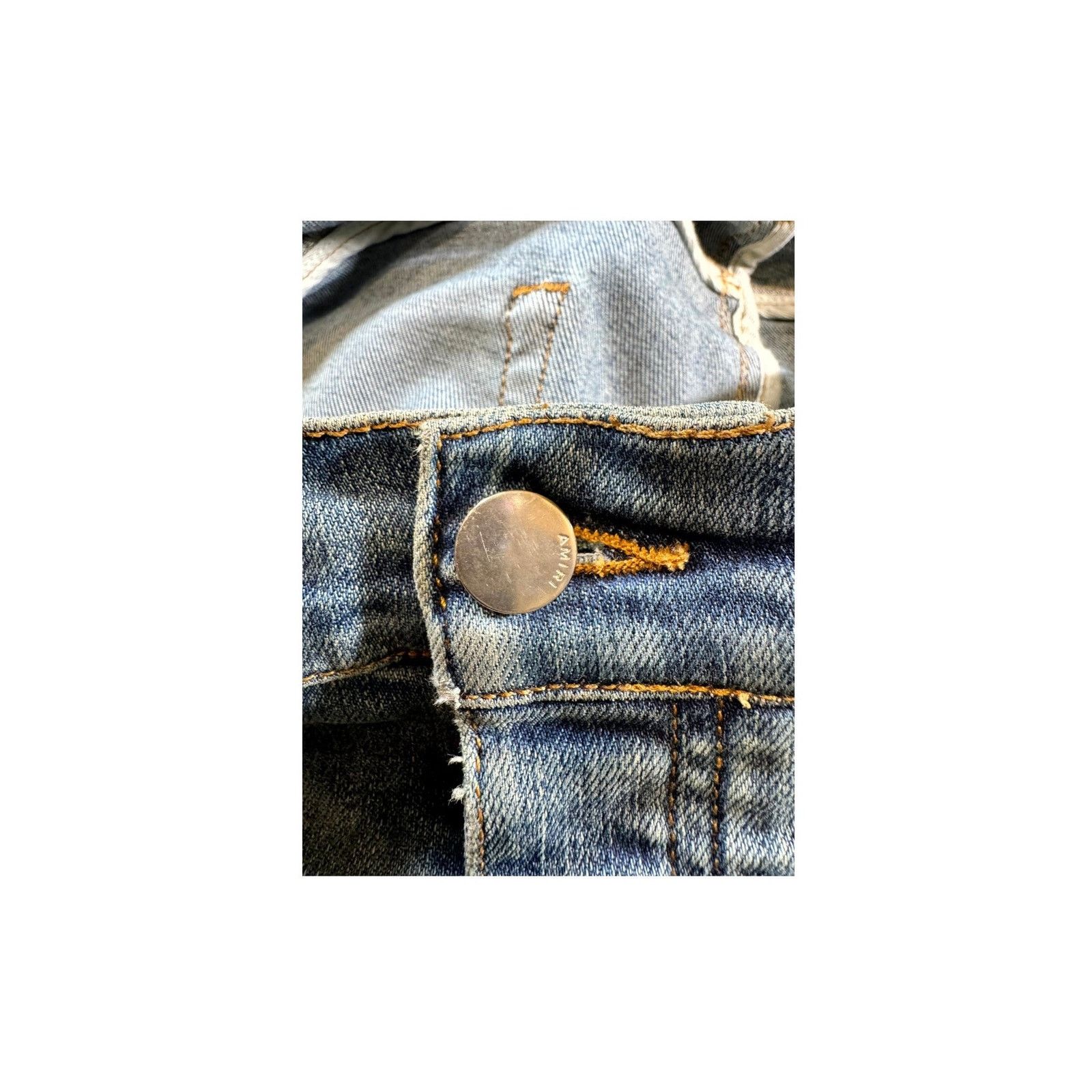 Amiri Amiri MX2 Patch Light Wash & Black Jeans Size US 36 / EU 52 - 4 Thumbnail