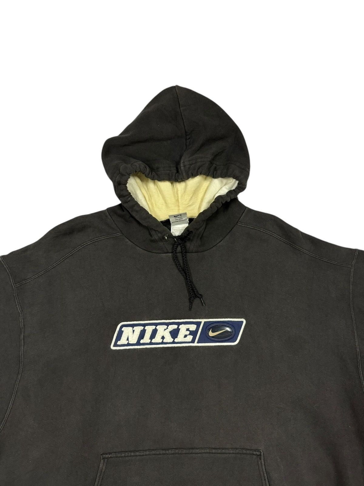 Nike × Vintage Vtg🔥90s Nike Center Swoosh Silicon Logo Sunfaded Sweatshirt Size US XL / EU 56 / 4 - 10 Thumbnail