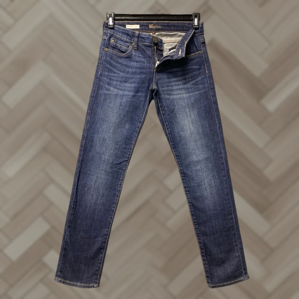 Vintage Kut From The Kloth Boyfriend Straight Leg Jean Prestige Wash /156-12 Size 25" / US 0 / IT 36 - 1 Thumbnail