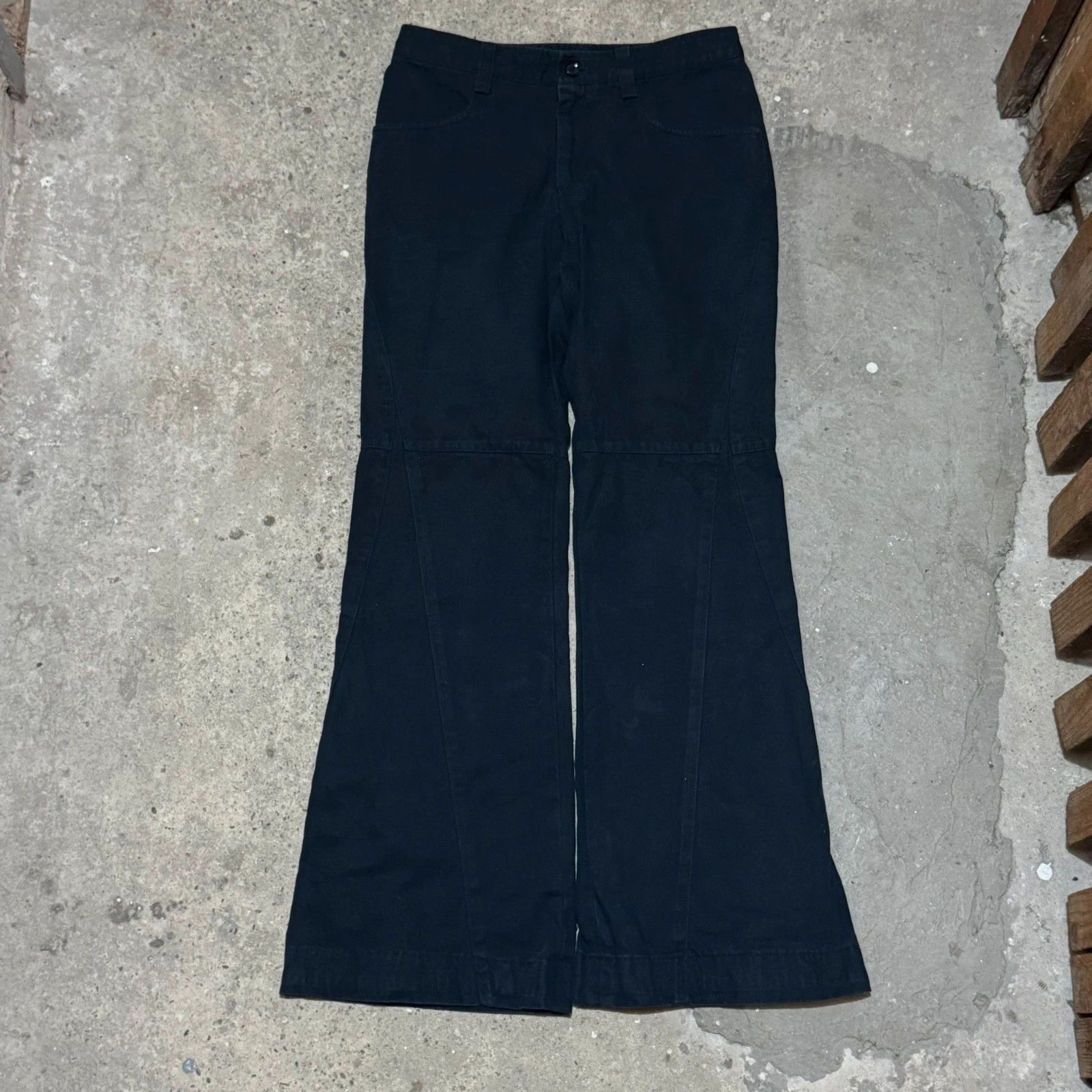 Issey Miyake Issey Miyake flared boot cut pants Size 25" / US 0 / IT 36 - 1 Thumbnail