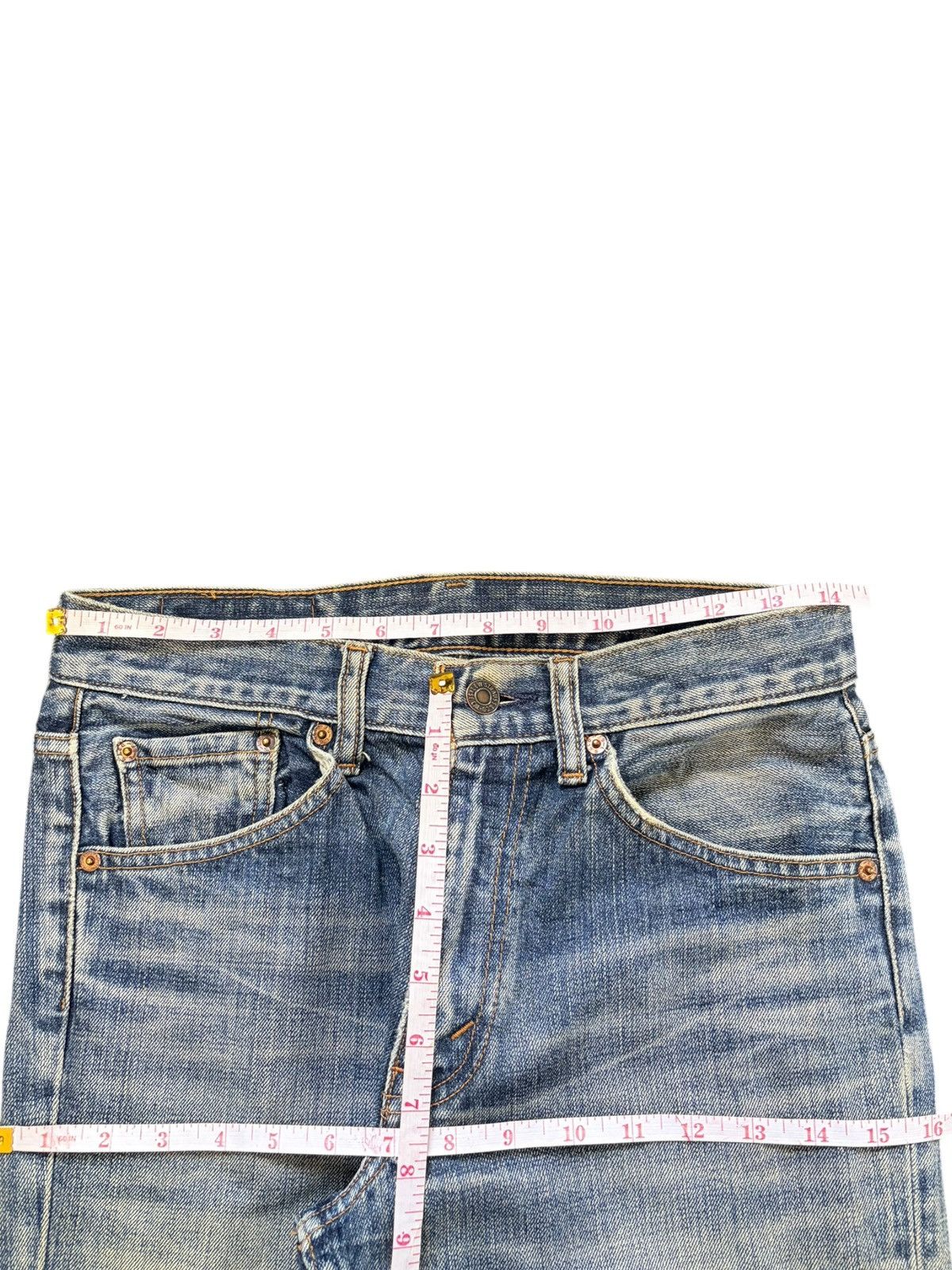 Levi's Vintage 90s Levis 517 Mud Wash Distress Flare Jeans Size US 28 / EU 44 - 6 Thumbnail