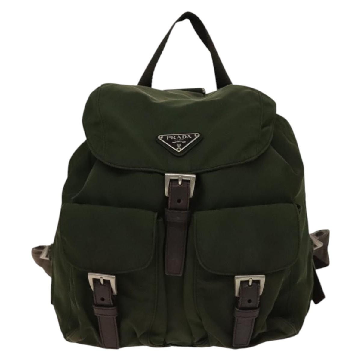 Prada PRADA Backpack Nylon Green Silver Size ONE SIZE - 2 Thumbnail