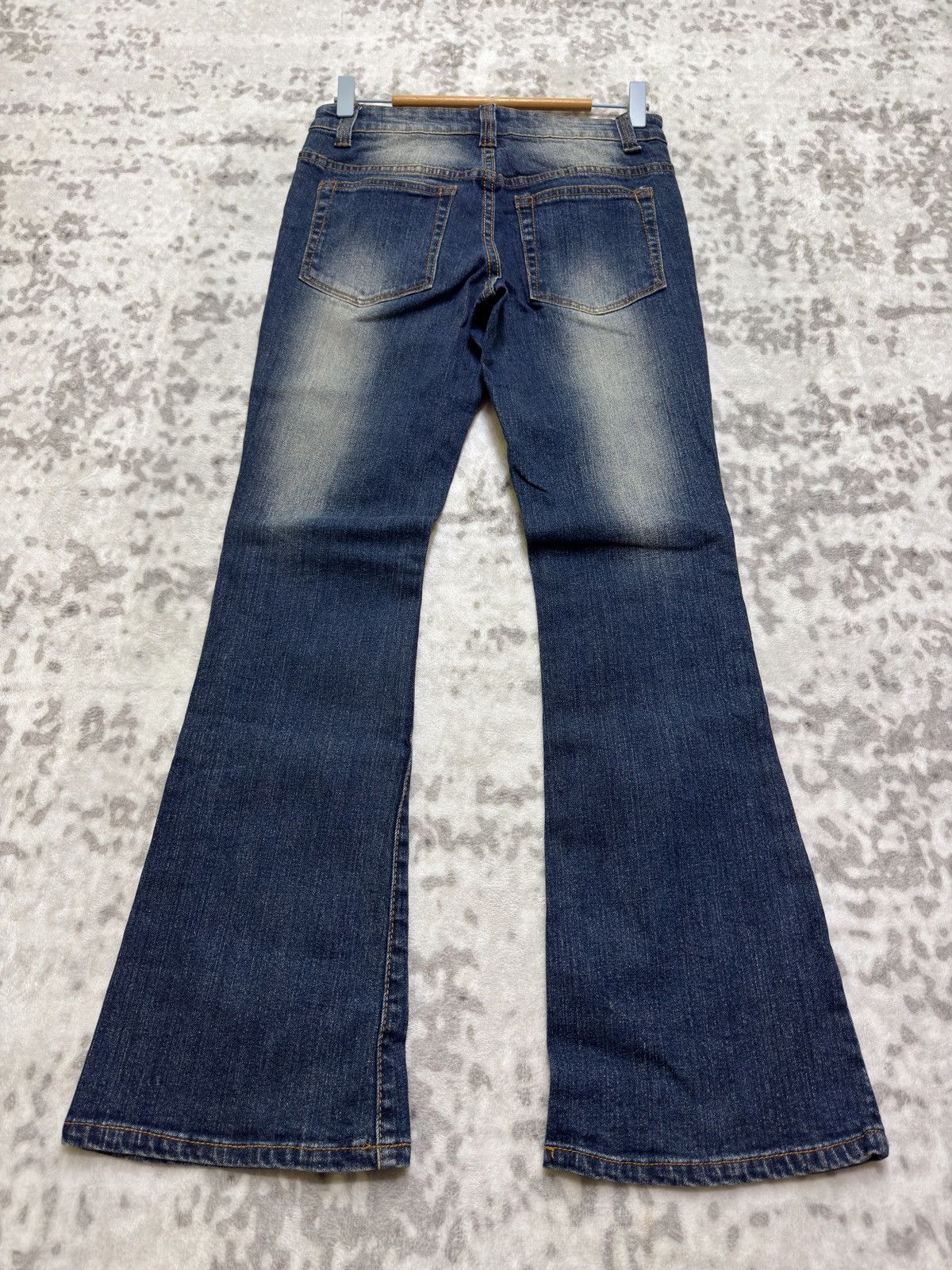 Hysteric Glamour Vintage Free’s Mart Bootcut Flare Acid Washed Jeans Size US 27 - 2 Thumbnail