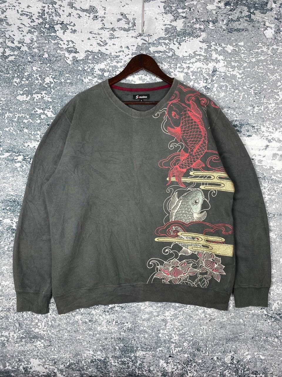 If Six Was Nine Vintage Sukajan Koi Sweatshirts Size US M / EU 48-50 / 2 - 2 Thumbnail
