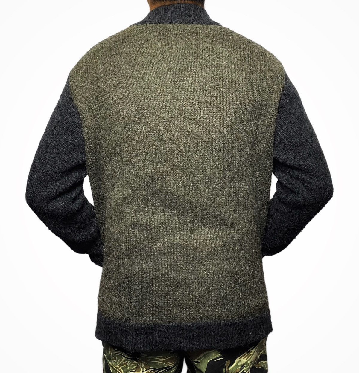 Issey Miyake Issey Miyake Tow Tones Knitted Full Zip Sweater Size US M / EU 48-50 / 2 - 3 Thumbnail