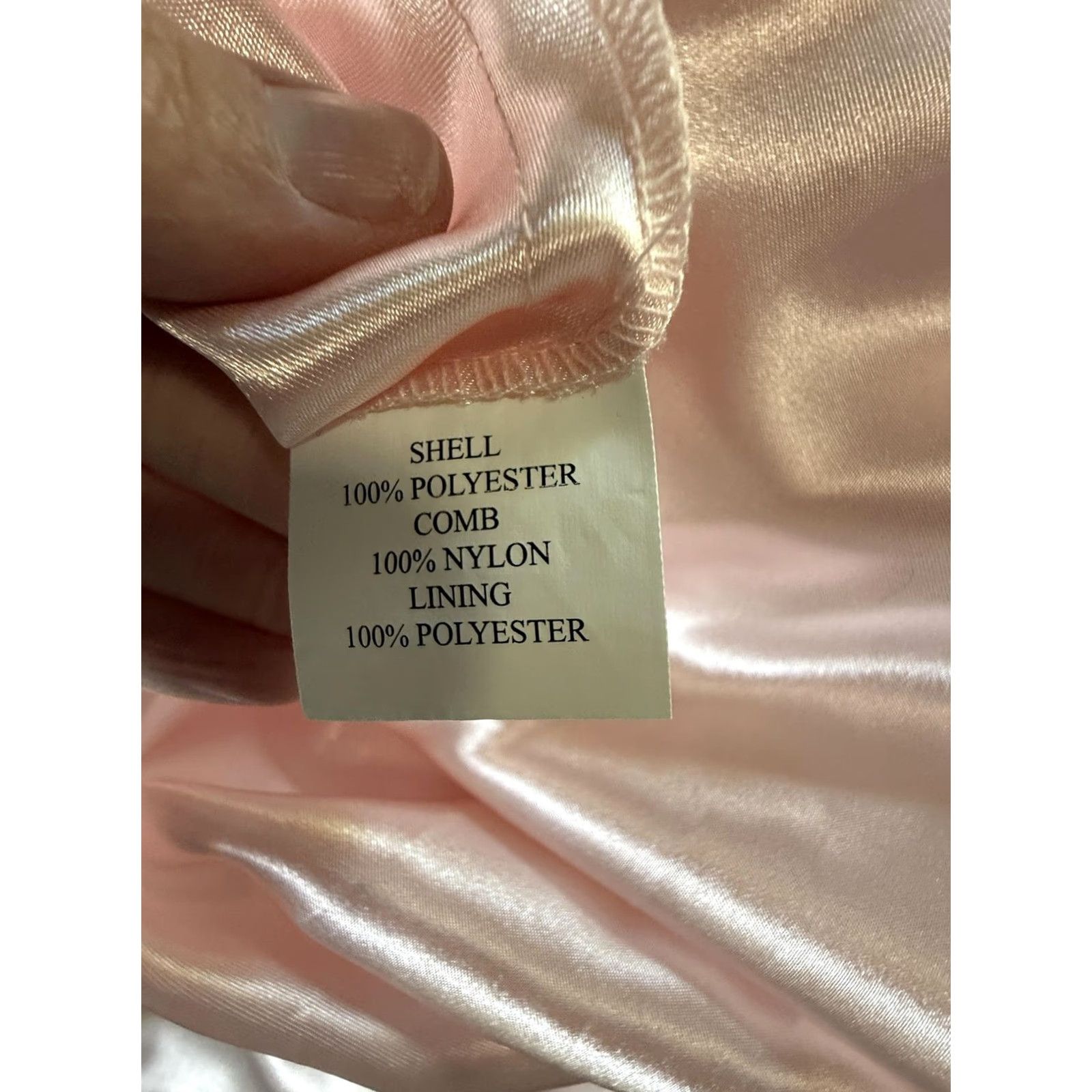 Pinko VINTAGE Weddington Way Dress L Pink Lace Chiffon V Neck Maxi Bridesmaid Prom Gown Size L / US 10 / IT 46 - 5 Thumbnail