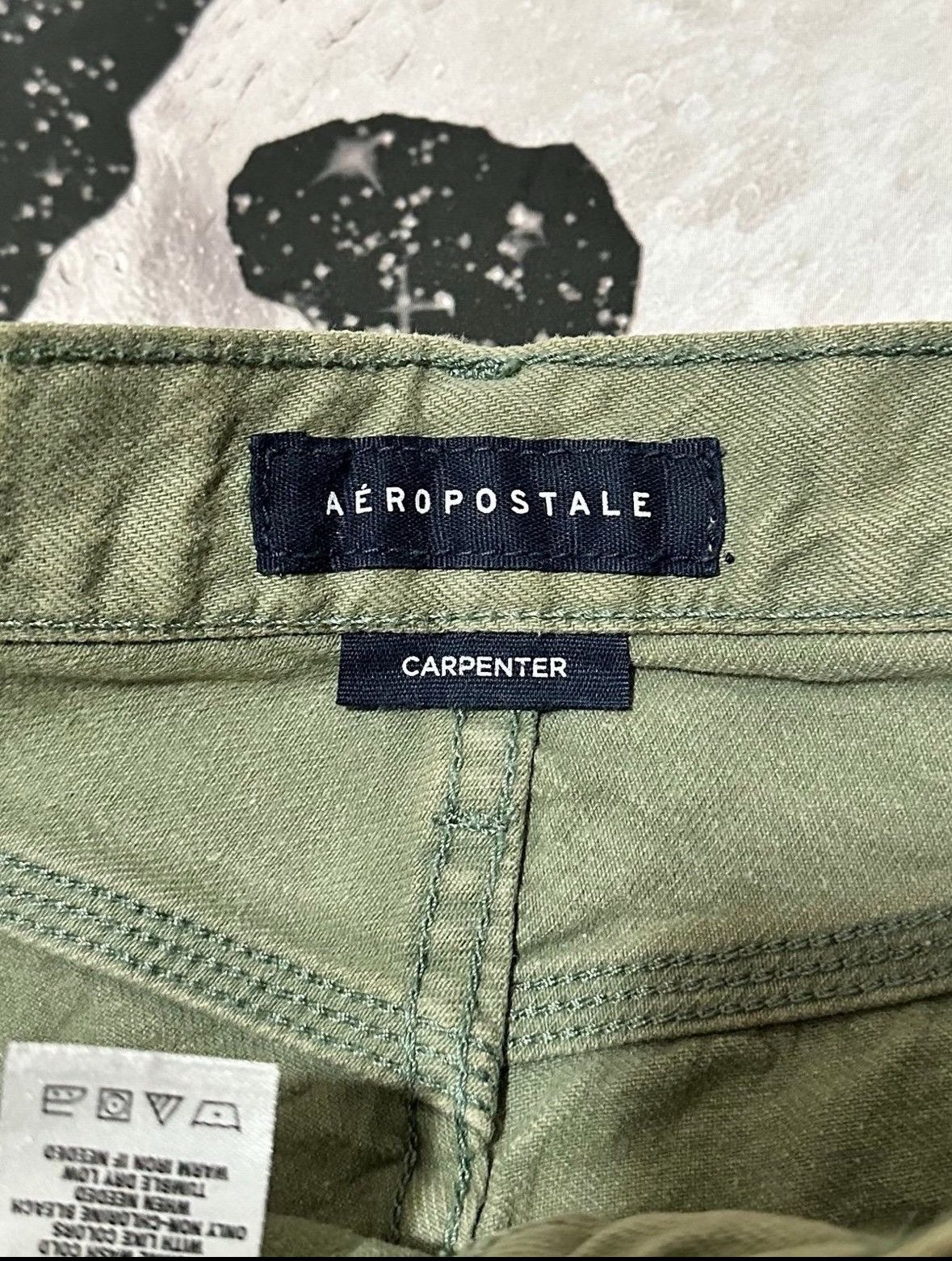 Aeropostale Aeropostale Mens Green Carpenter Jeans Size US 29 - 11 Thumbnail