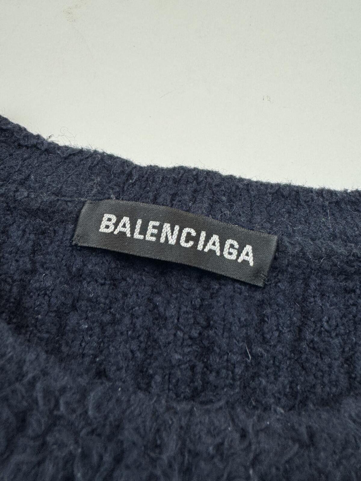 Balenciaga Balenciaga Scribble Logo Fuzzy Sweater Size US XL / EU 56 / 4 - 3 Thumbnail