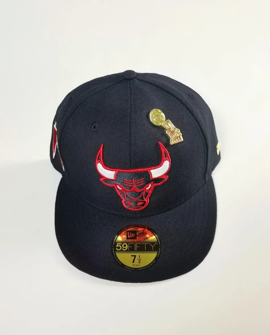 New Era NBA Champions Chicago Bulls Basketball Wool Hat Cap