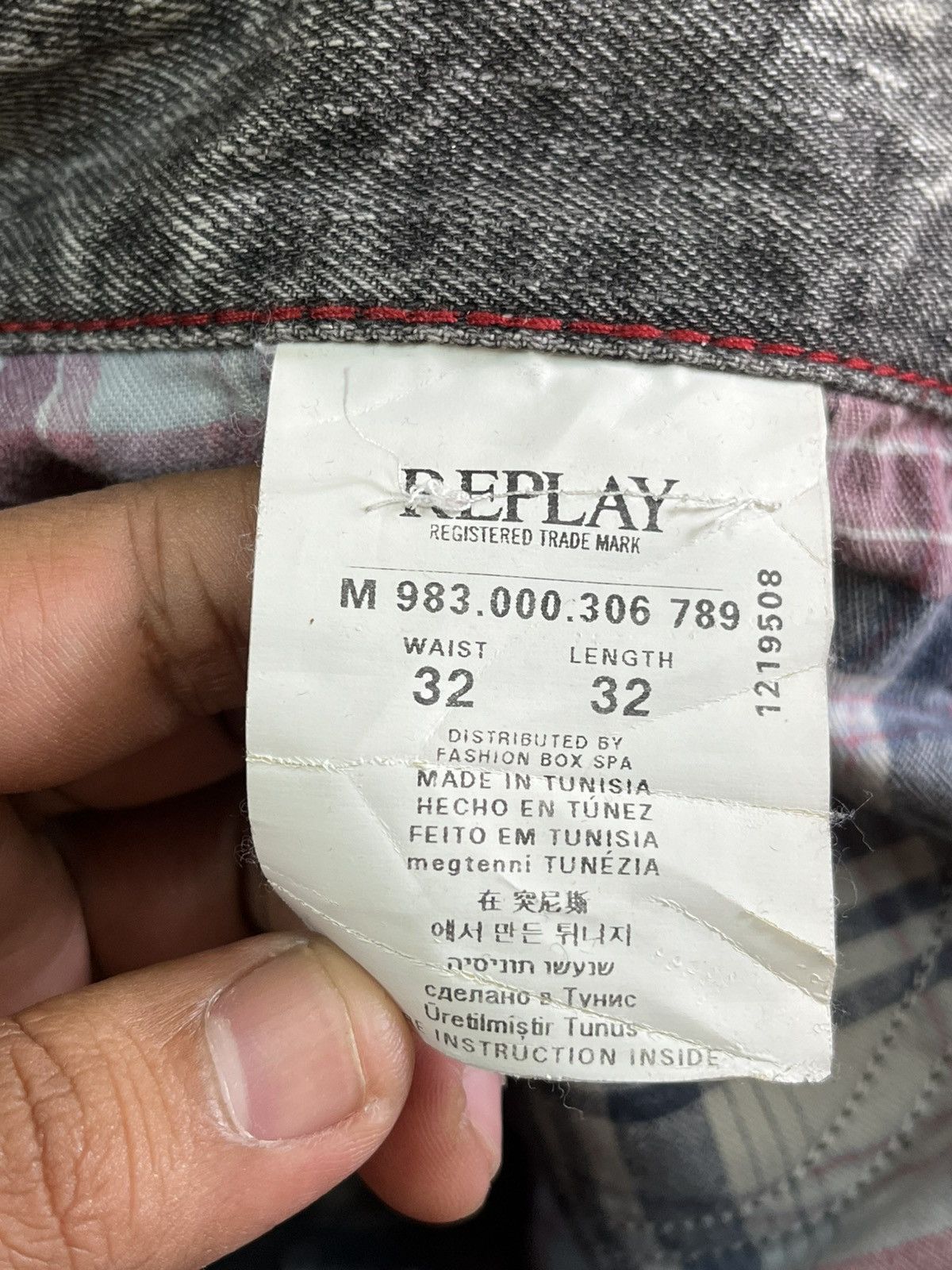 Beauty Beast × Replay Vintage Replay Waitom Distressed Denim Size US 35 - 16 Thumbnail