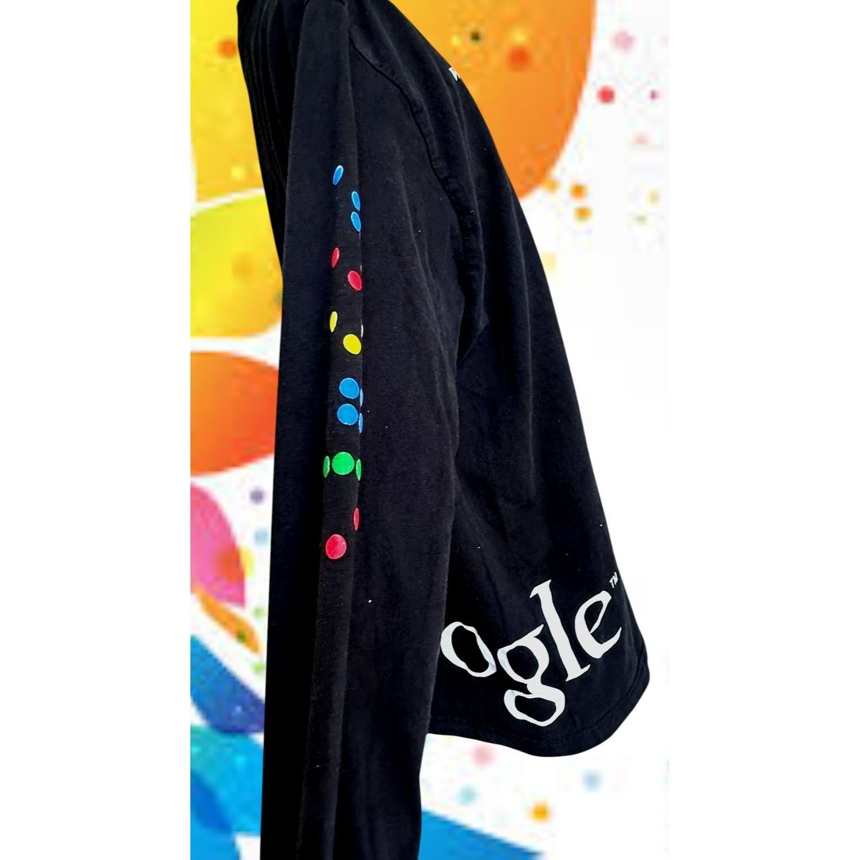 Other VTG Rare Google Long Sleeve T Shirt Large Black Colorful Dot Size US L / EU 52-54 / 3 - 2 Thumbnail