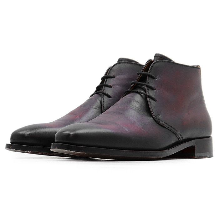 Other Bettanin&venturi Chukka Boots Leather Boots Leather Shoes 305 in Red, Men's