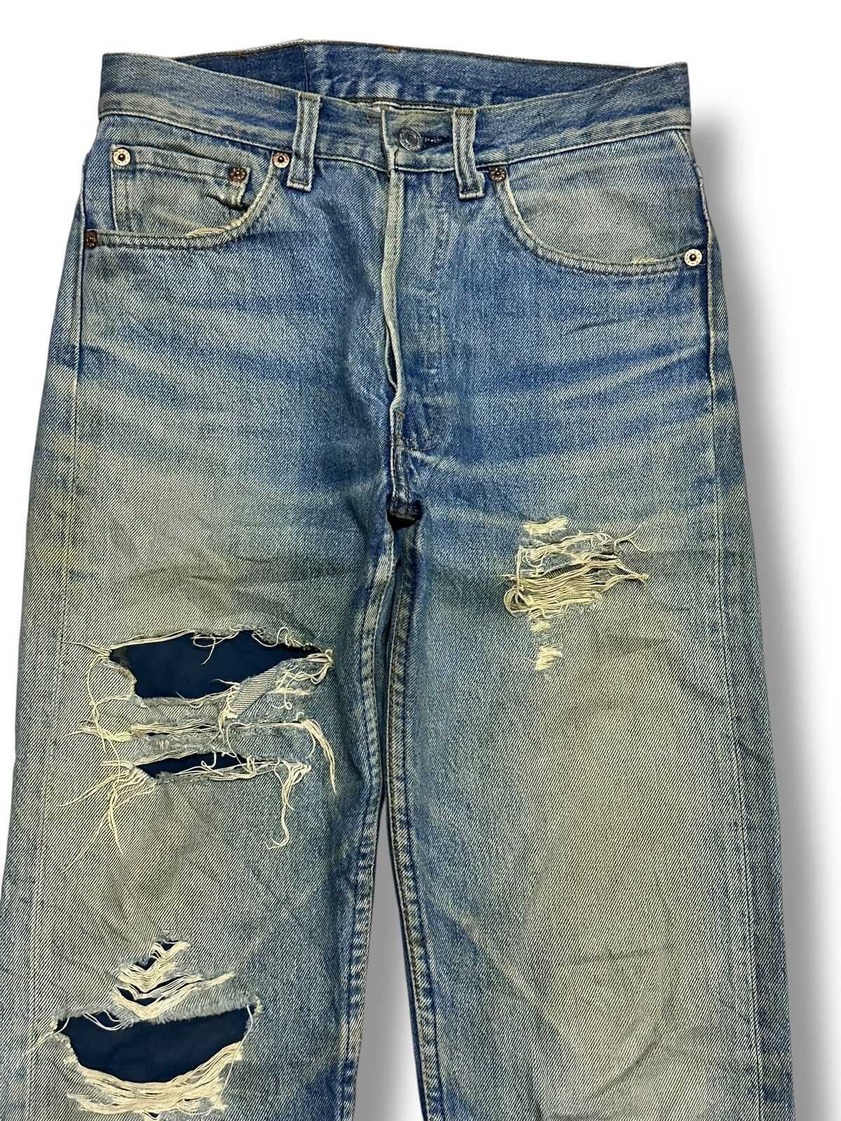 Levi's Levis 501 Vintage Distressed Straight Loose Mudwash Size US 28 / EU 44 - 3 Thumbnail