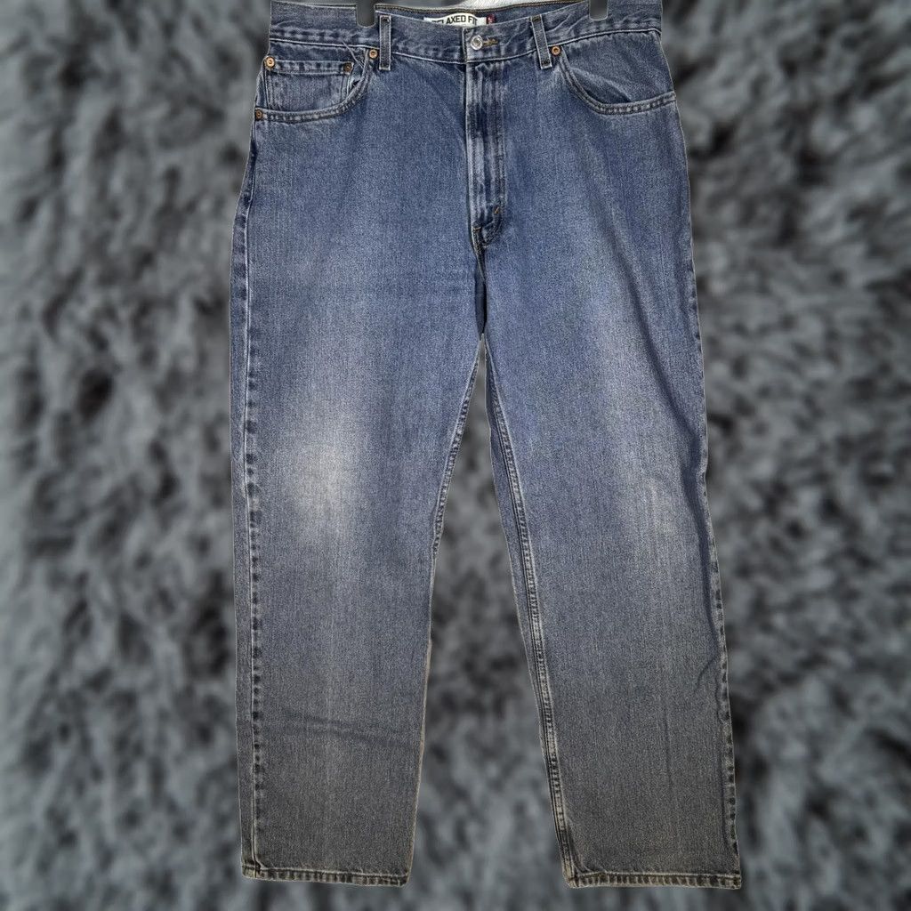 Levi's VINTAGE Levis 550 Jeans Mens 36x32 Blue Relaxed Fit Tapered Leg Denim Classic Zip Fly Size US 36 / EU 52 - 1 Thumbnail