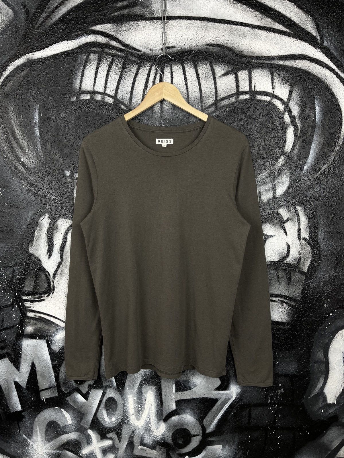 Reiss Reiss Casual Khaki Long Sleeve T-Shirt Men’s Size Small Size US S / EU 44-46 / 1 - 2 Thumbnail