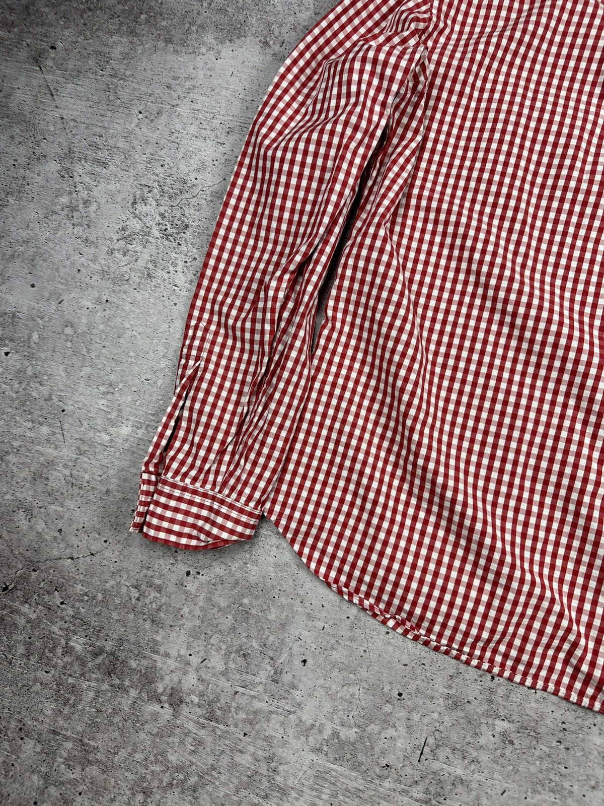 Burberry Burberry Brit Small Logo Check Patterned Button Up Shirt Size US XL / EU 56 / 4 - 18 Thumbnail