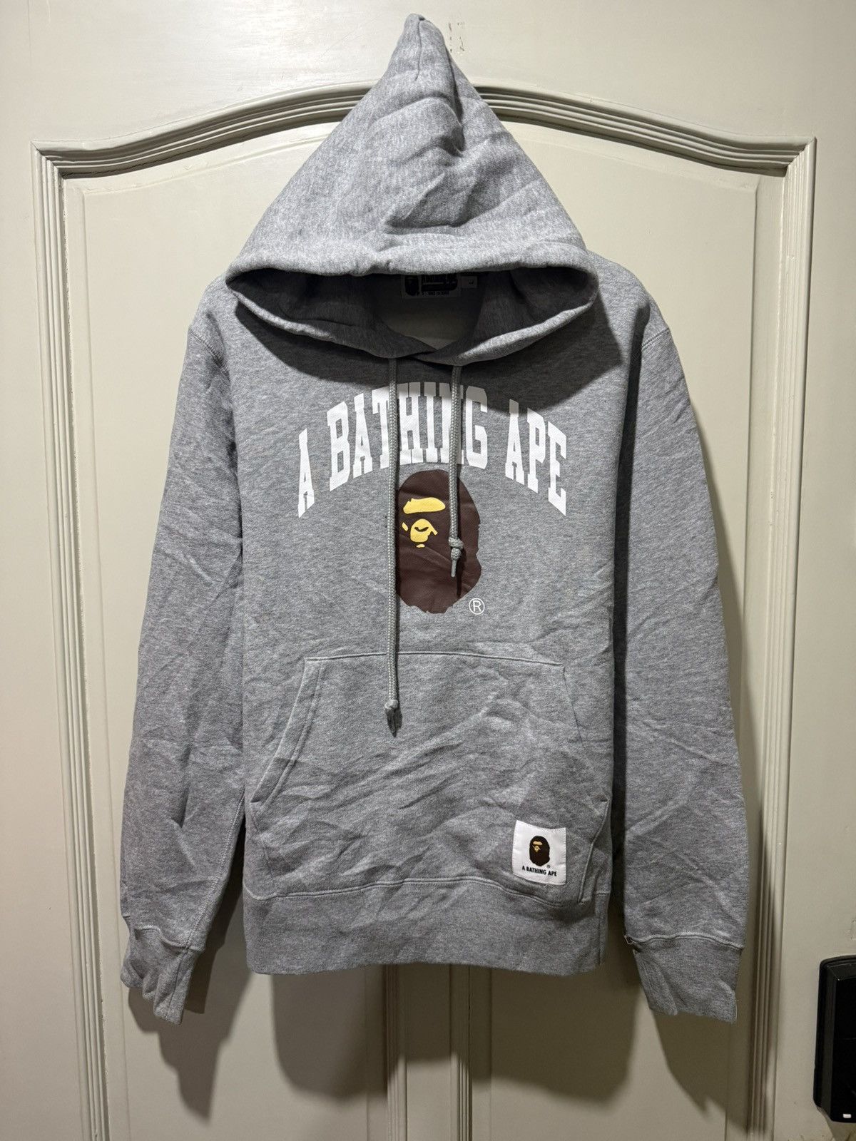 Bape A Bathing Ape College Logo Pullover Hoodie Size US L / EU 52-54 / 3 - 1 Thumbnail