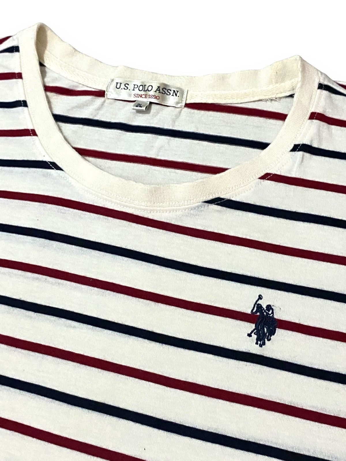 U.S. Polo Assn. U.S POLO ASSN STRIPES EMBROIDERY LOGO TEE Size US L / EU 52-54 / 3 - 4 Thumbnail
