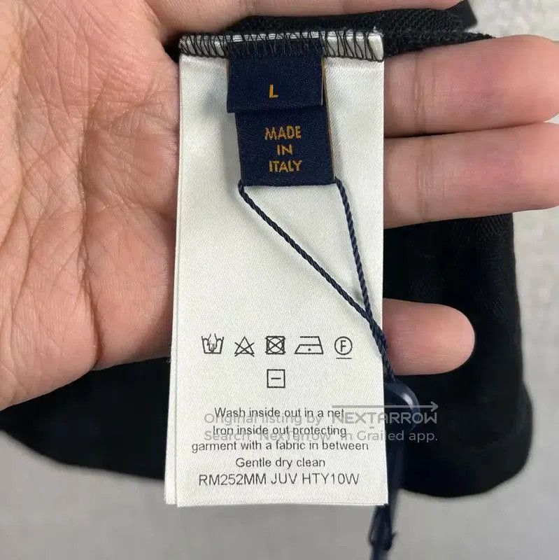 Louis Vuitton Louis Vuitton Black Cotton Logo T. Size US L / EU 52-54 / 3 - 5 Thumbnail
